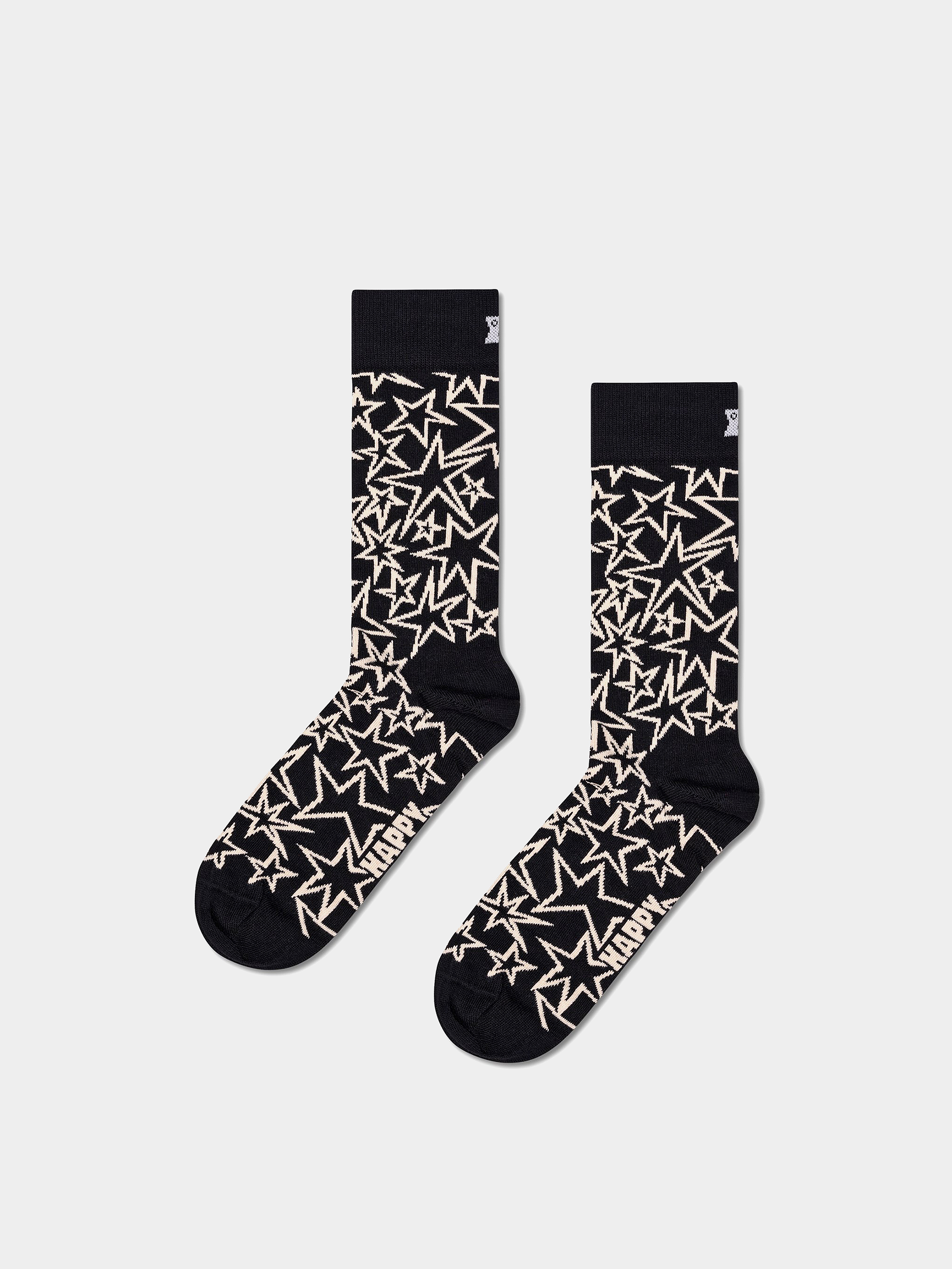 Ponožky Happy Socks 3-Pack Black And White (black)