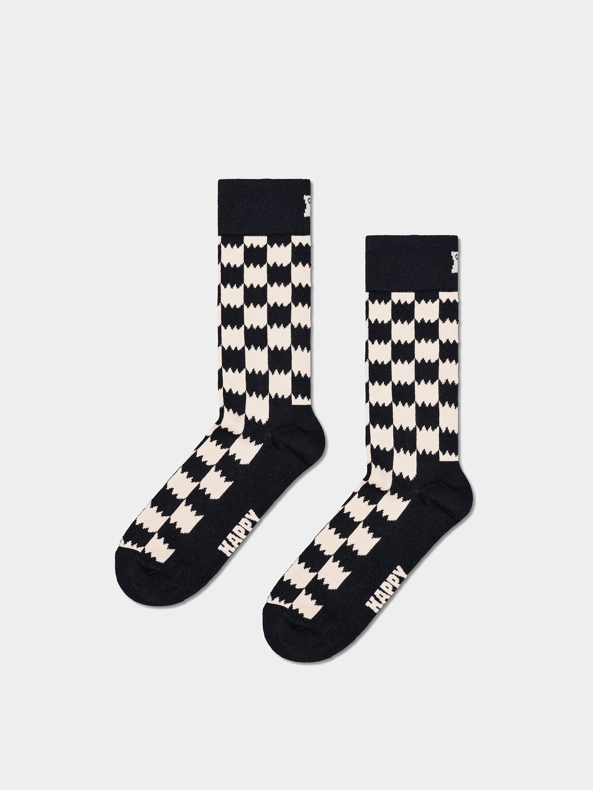 Ponožky Happy Socks 3-Pack Black And White (black)