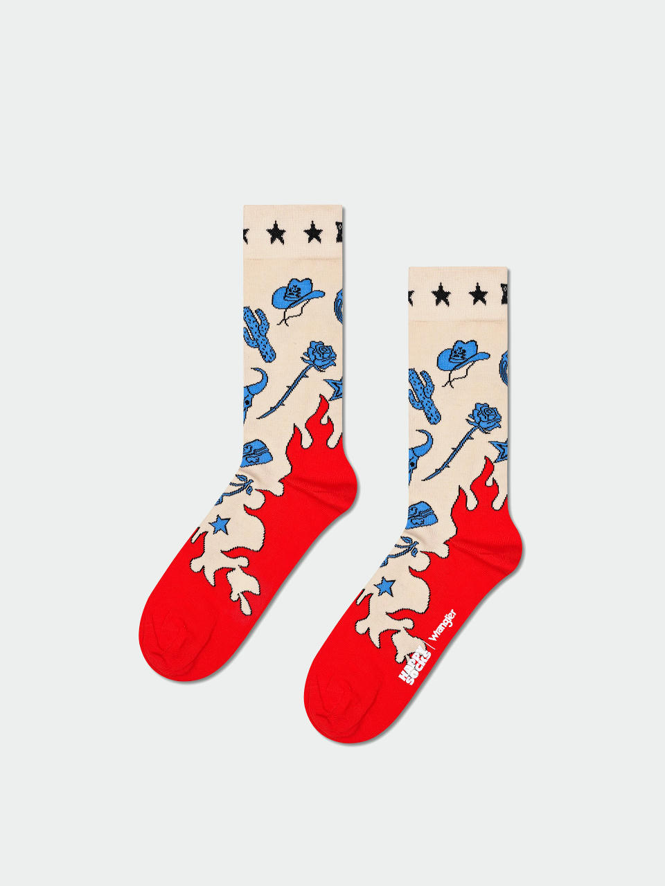 Ponožky Happy Socks Wrangler Heartland (white)