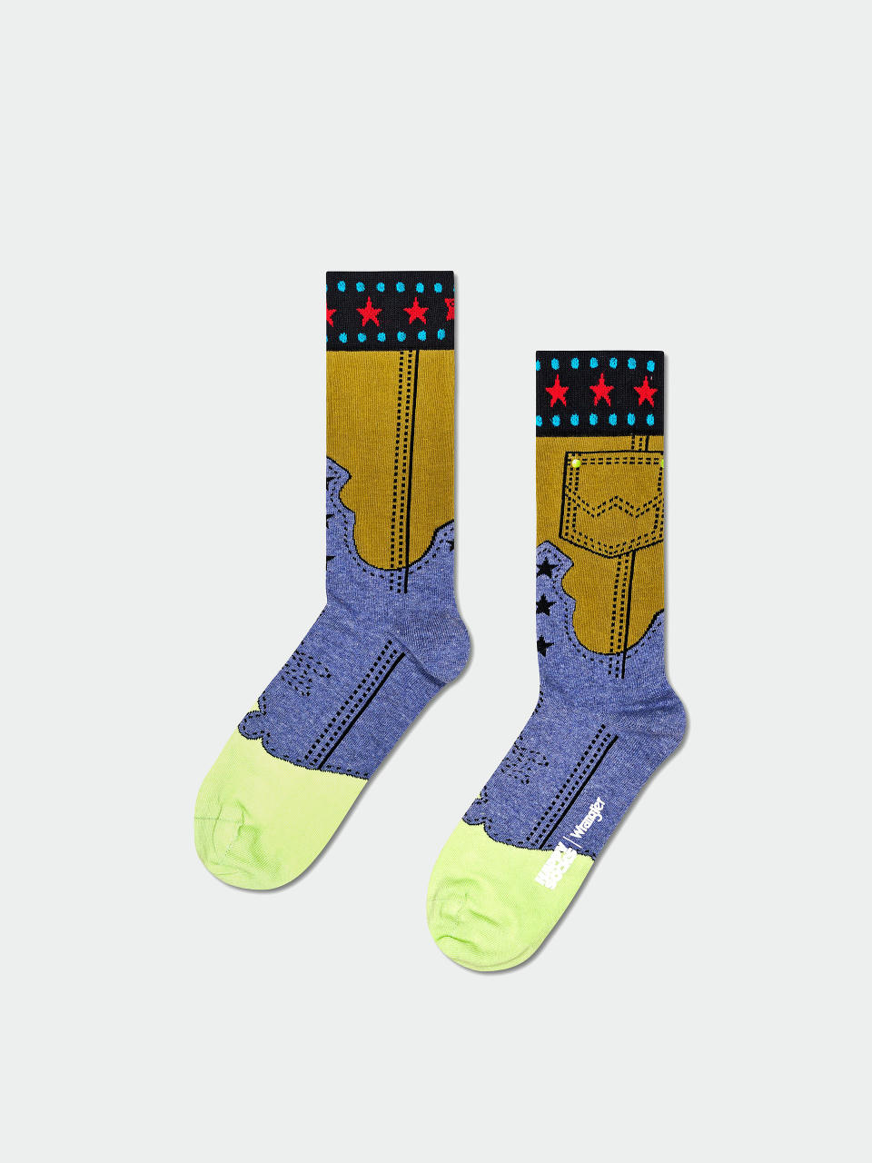 Ponožky Happy Socks Wrangler Jean Genie (dark green)