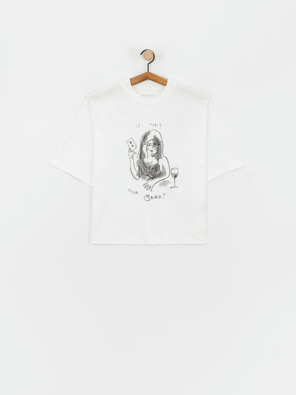 Tričko Carhartt WIP Pepe Card Wmn (white/black)