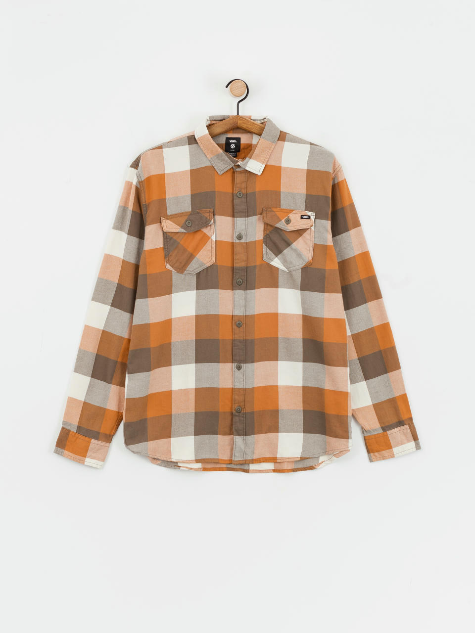 Košeľa Vans Box Flannel Classic (bungee cord/brown sugar)