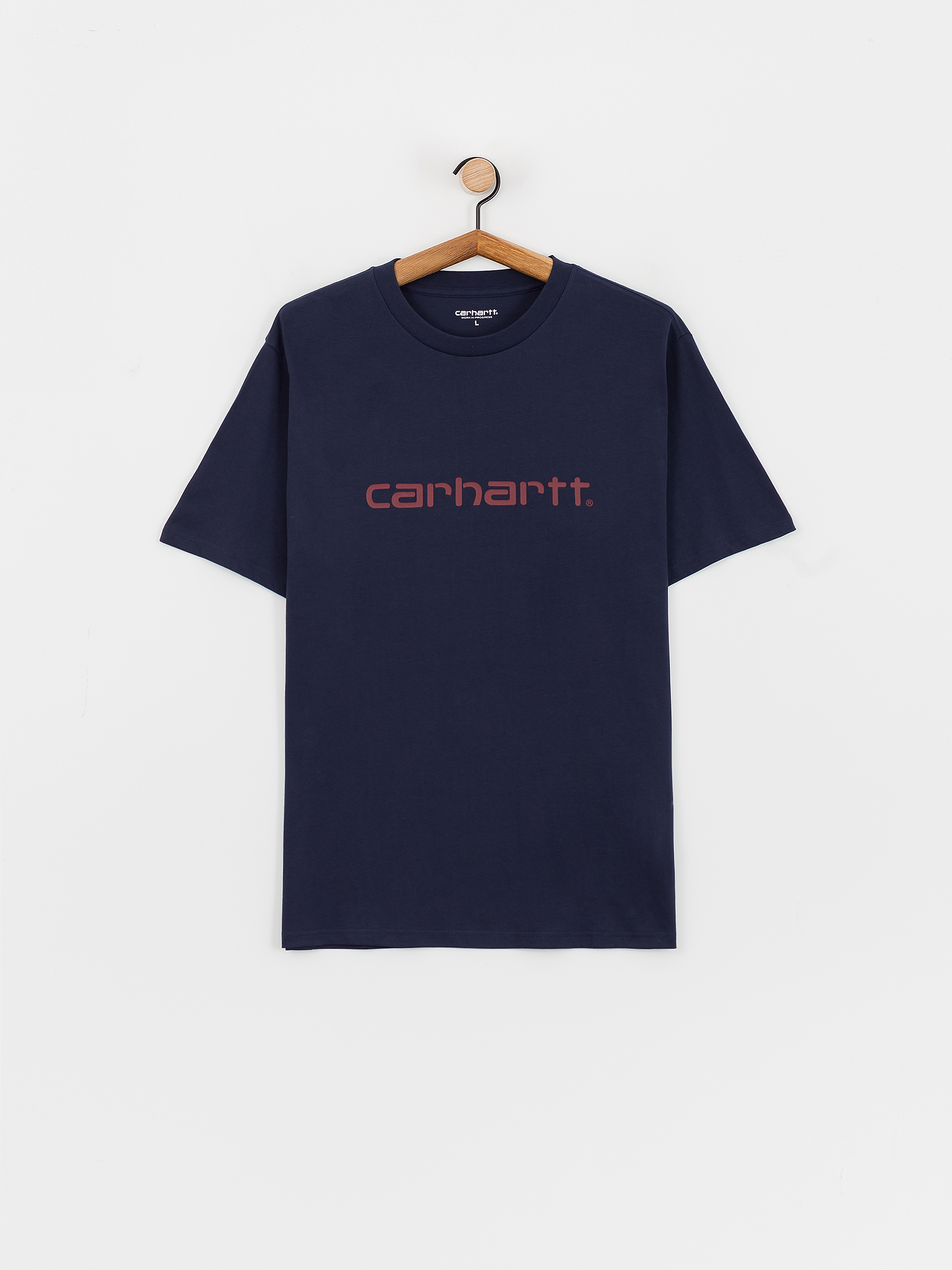 Tričko Carhartt WIP Script (air force blue/malbec)