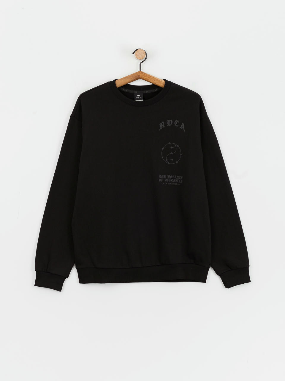 Mikina RVCA Va Barb Crew (black)