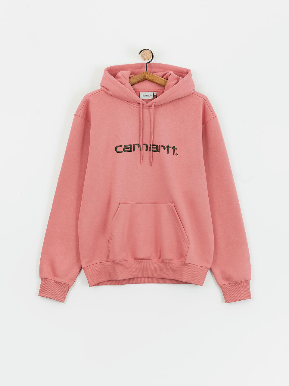 Mikina s kapucňou Carhartt WIP Carhartt HD (dusty rose/sycamore tree)