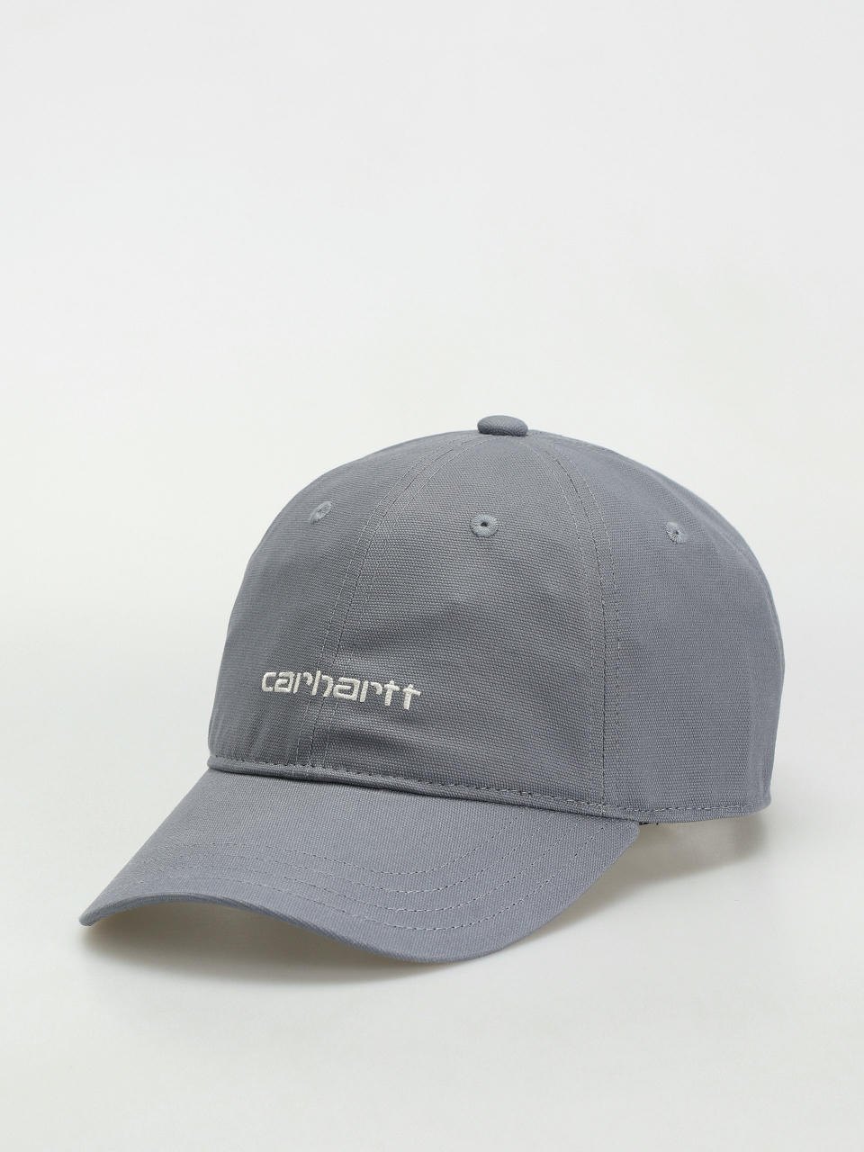 Šiltovka Carhartt WIP Canvas Script (dove grey/wax)