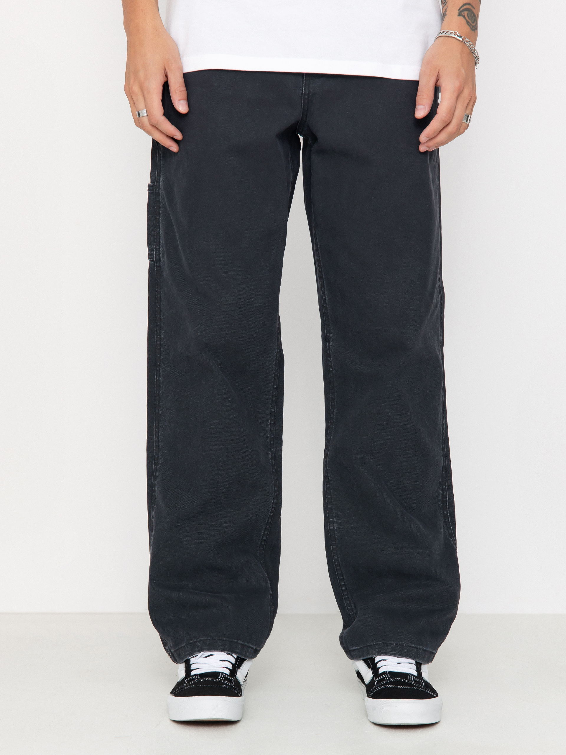 Nohavice Vans Drill Chore Carpenter Vintage Wash (black)