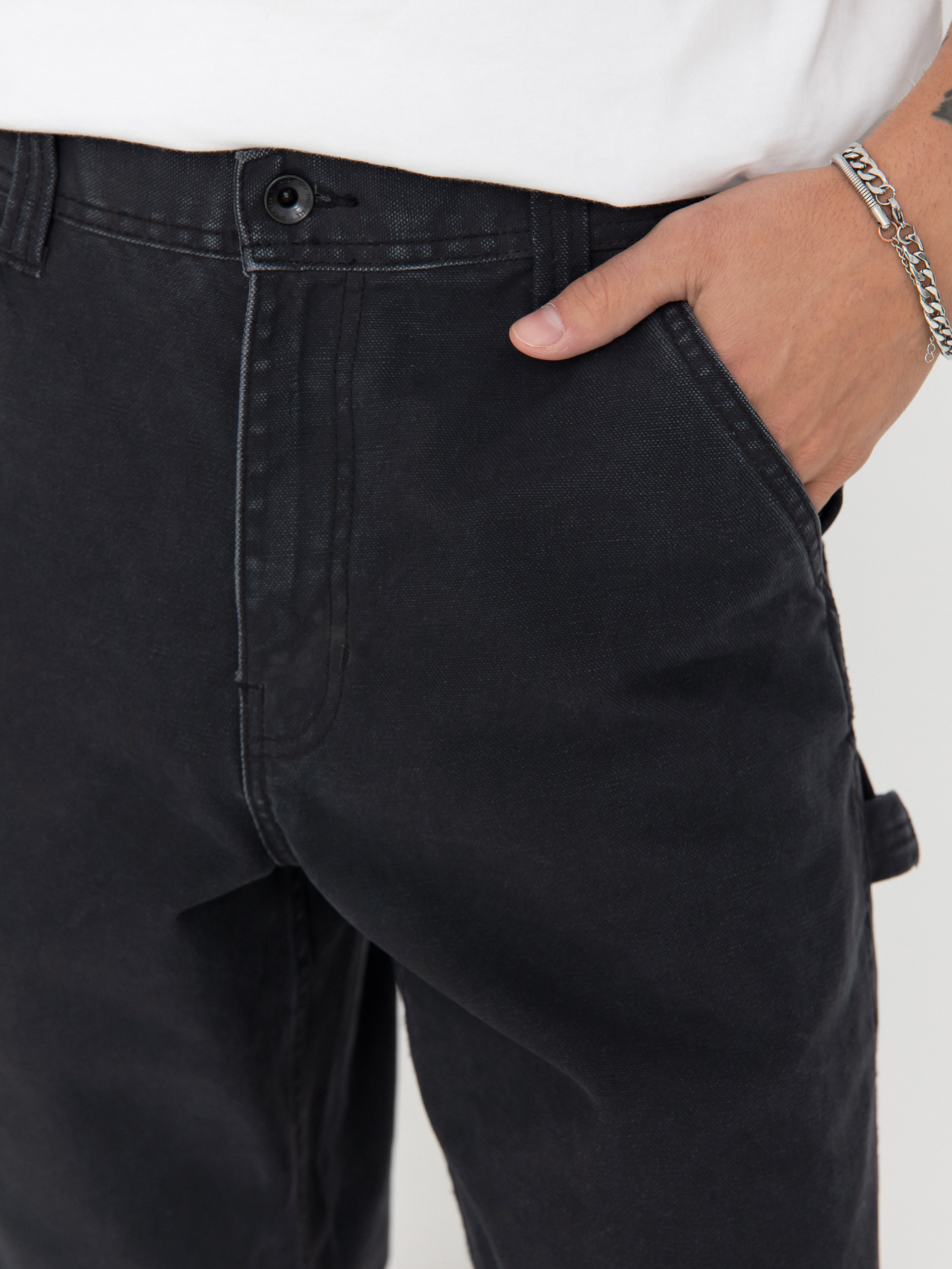 Nohavice Vans Drill Chore Carpenter Vintage Wash (black)