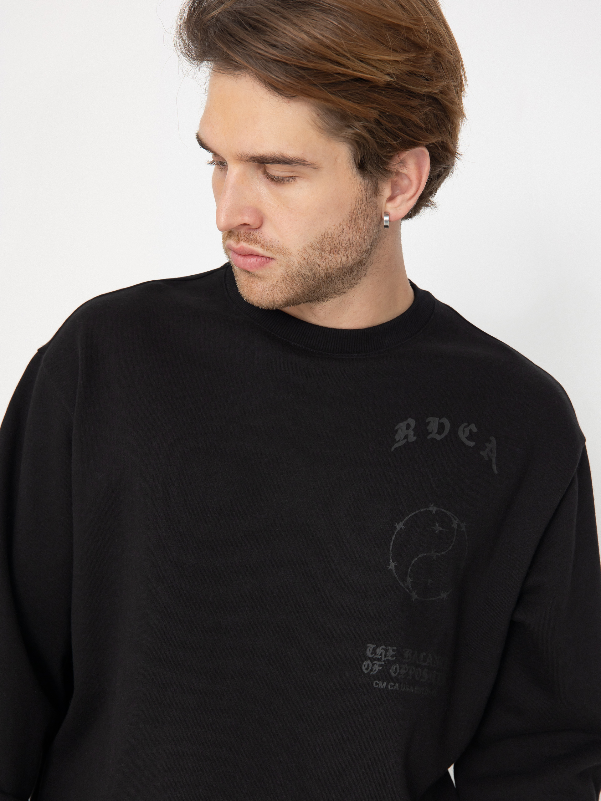 Mikina RVCA Va Barb Crew (black)