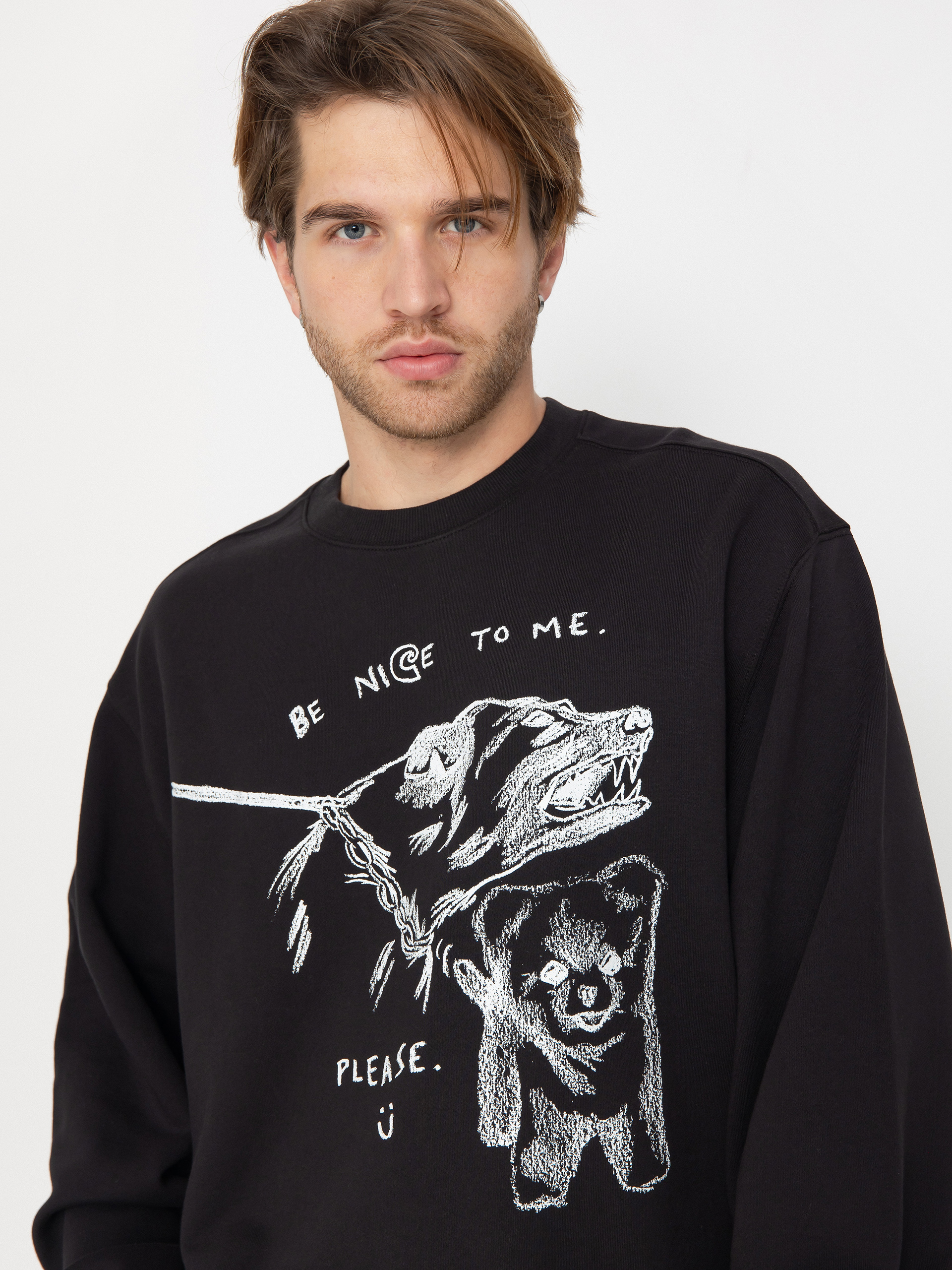 Mikina Carhartt WIP Pepe Be Nice (black/white)