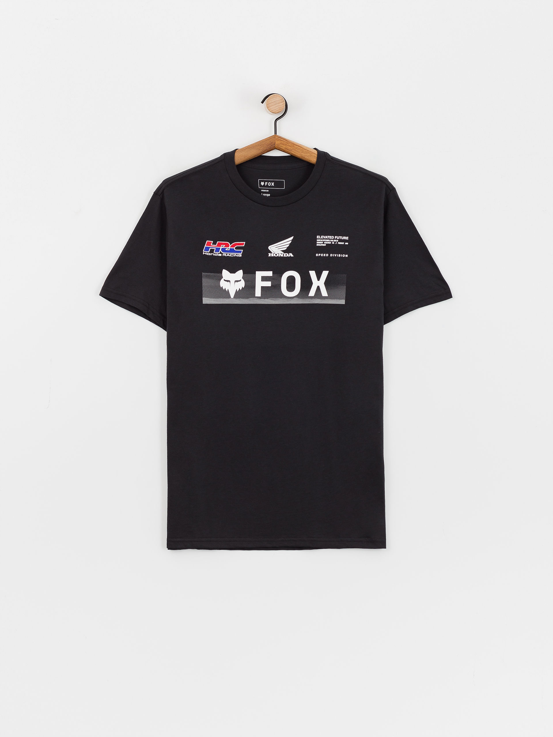 Tričko Fox X Honda (black)