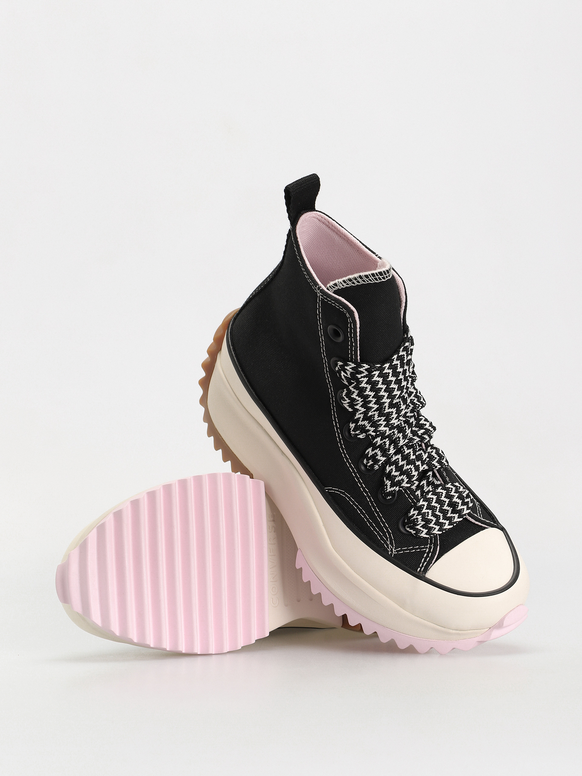 Topánky Converse Run Star Hike Hi (black/pink foam/egret)