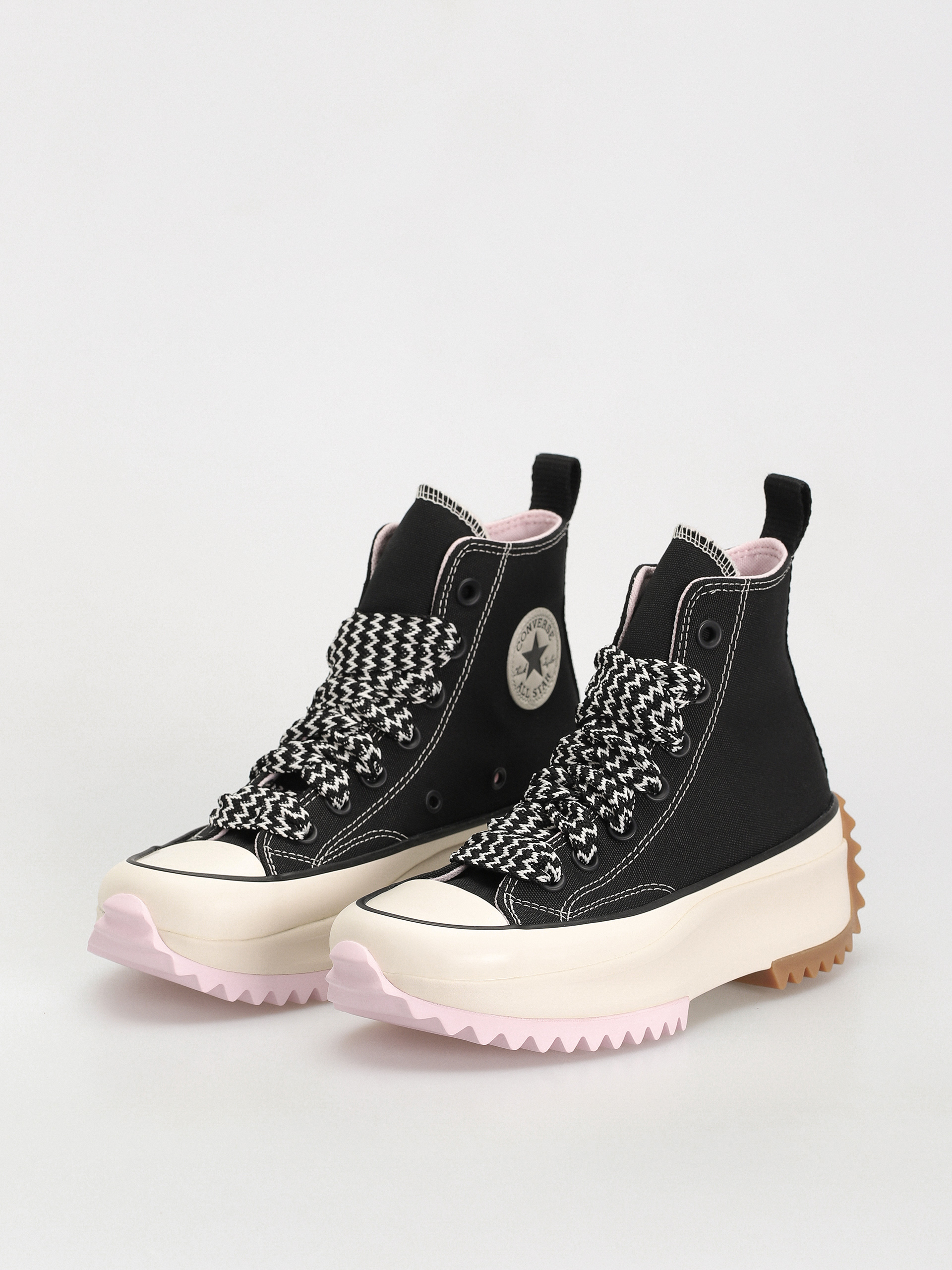 Topánky Converse Run Star Hike Hi (black/pink foam/egret)