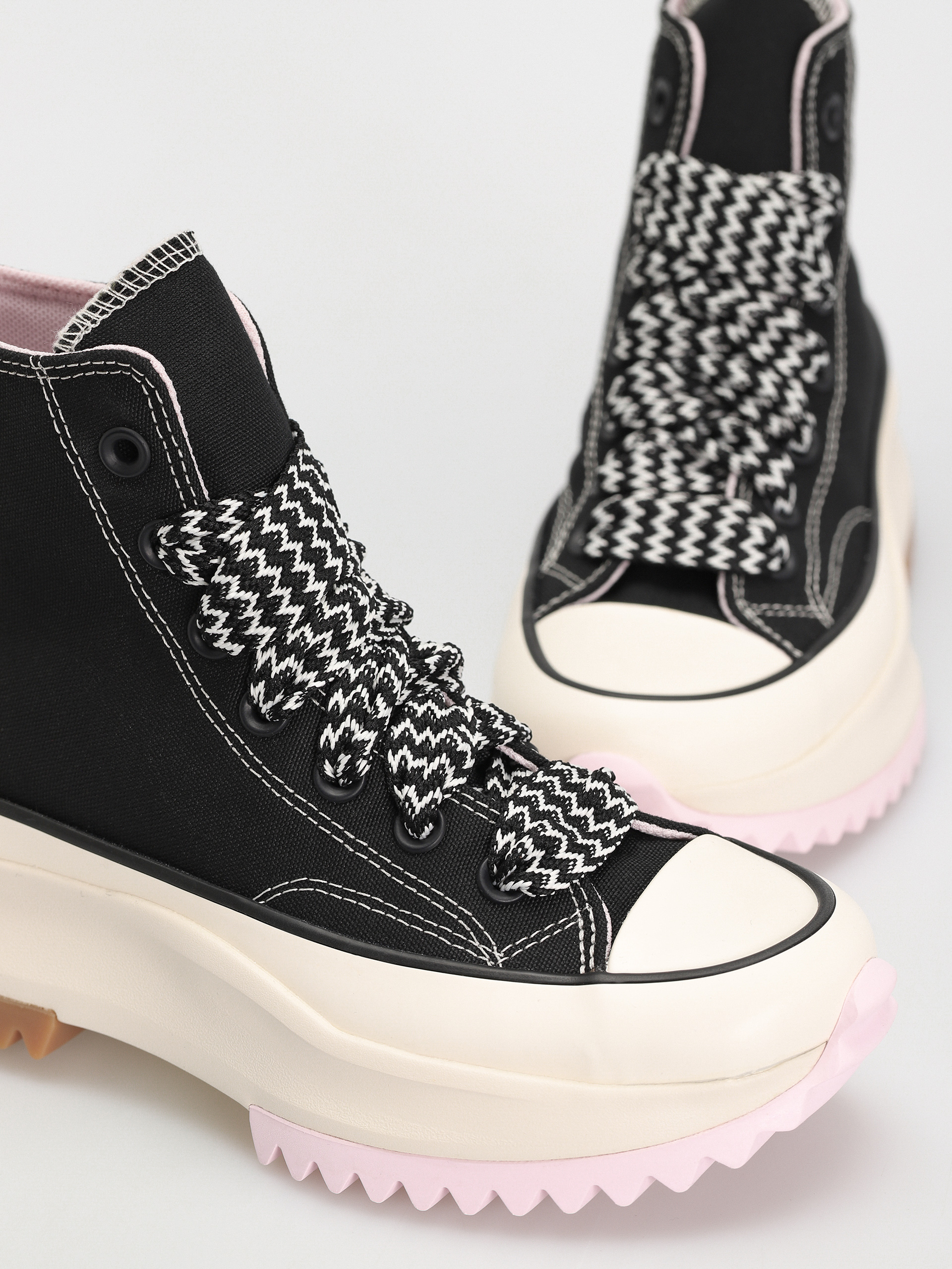 Topánky Converse Run Star Hike Hi (black/pink foam/egret)