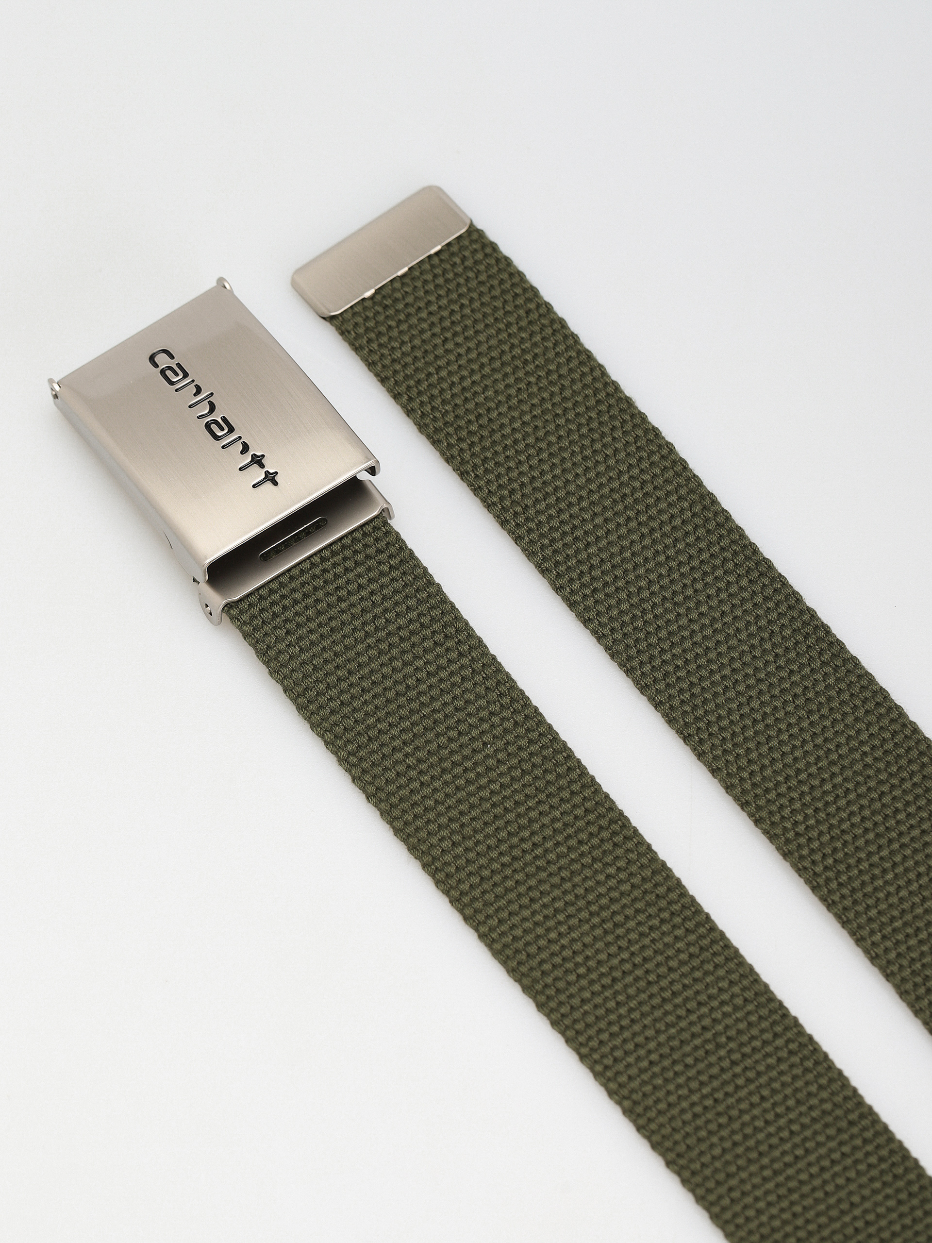 Opasok Carhartt WIP Clip Belt Chrome (office green)