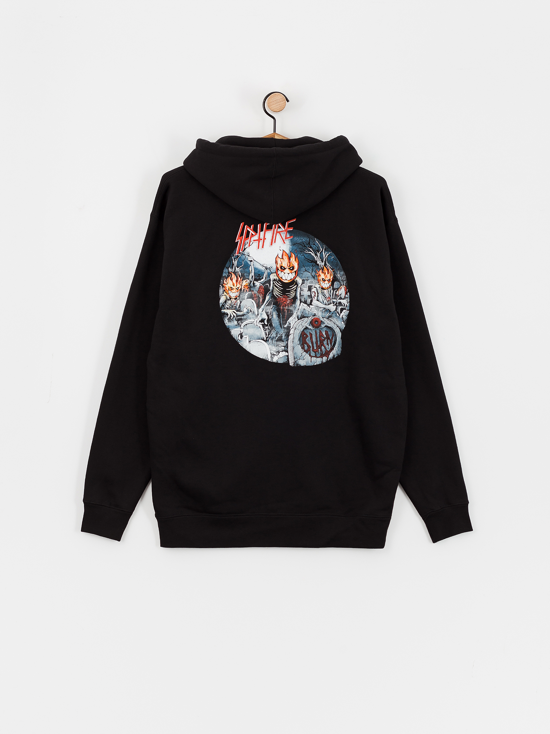 Mikina s kapucňou Spitfire Undead ZHD (black)