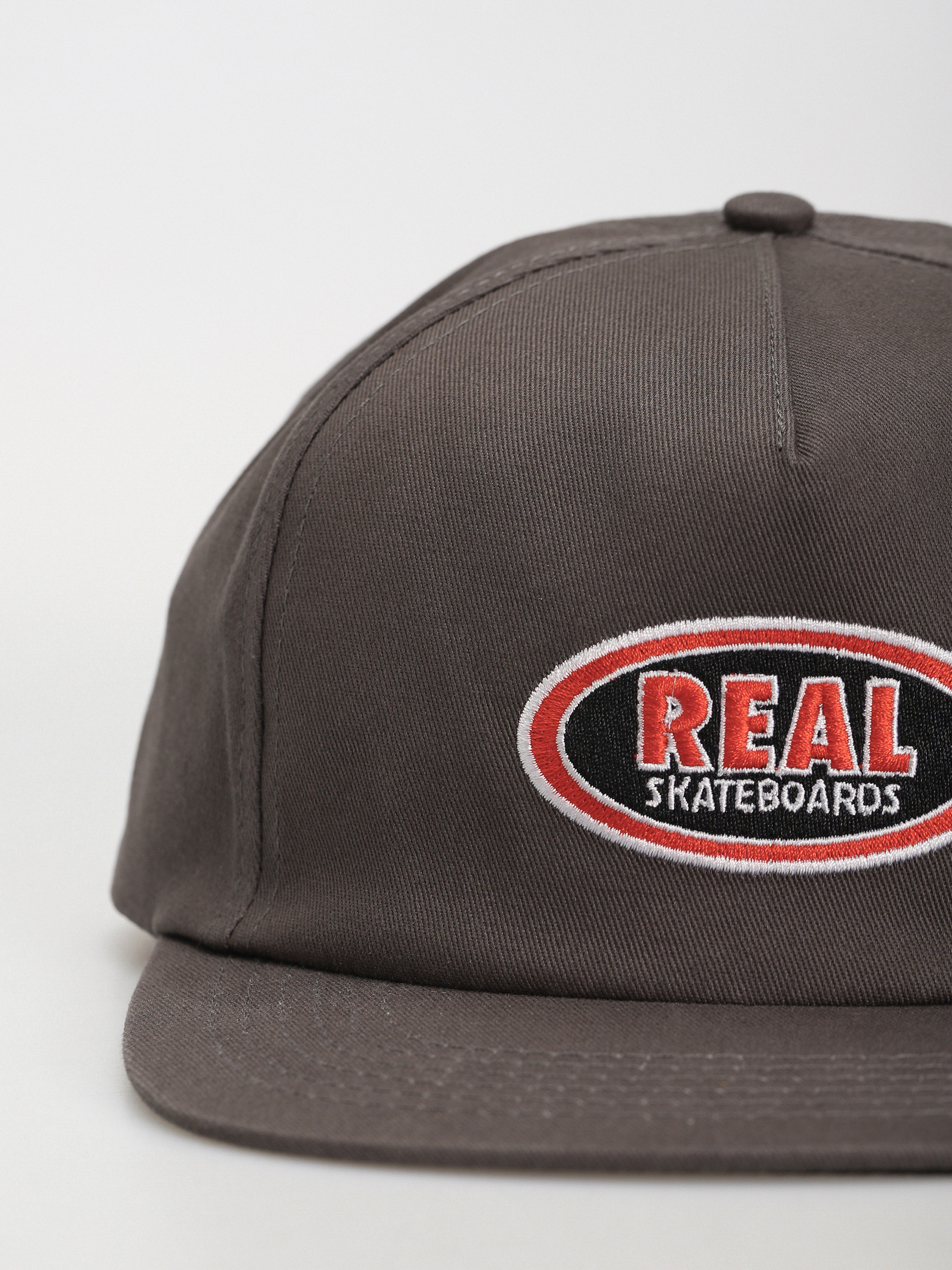 Šiltovka Real Oval Emb Snap (charcoal)