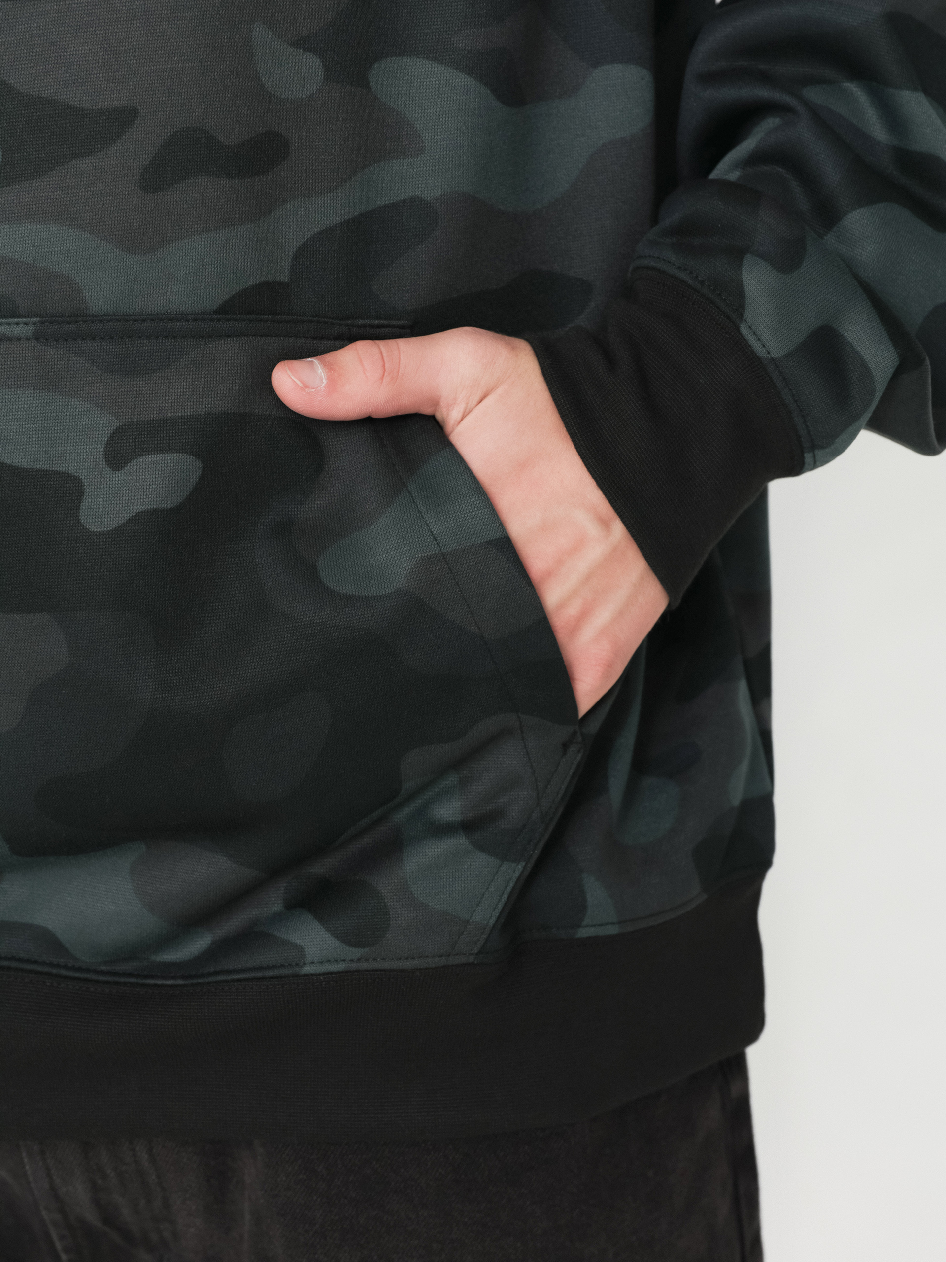 Mikina s kapucňou Fox Head Camo HD (black camo)