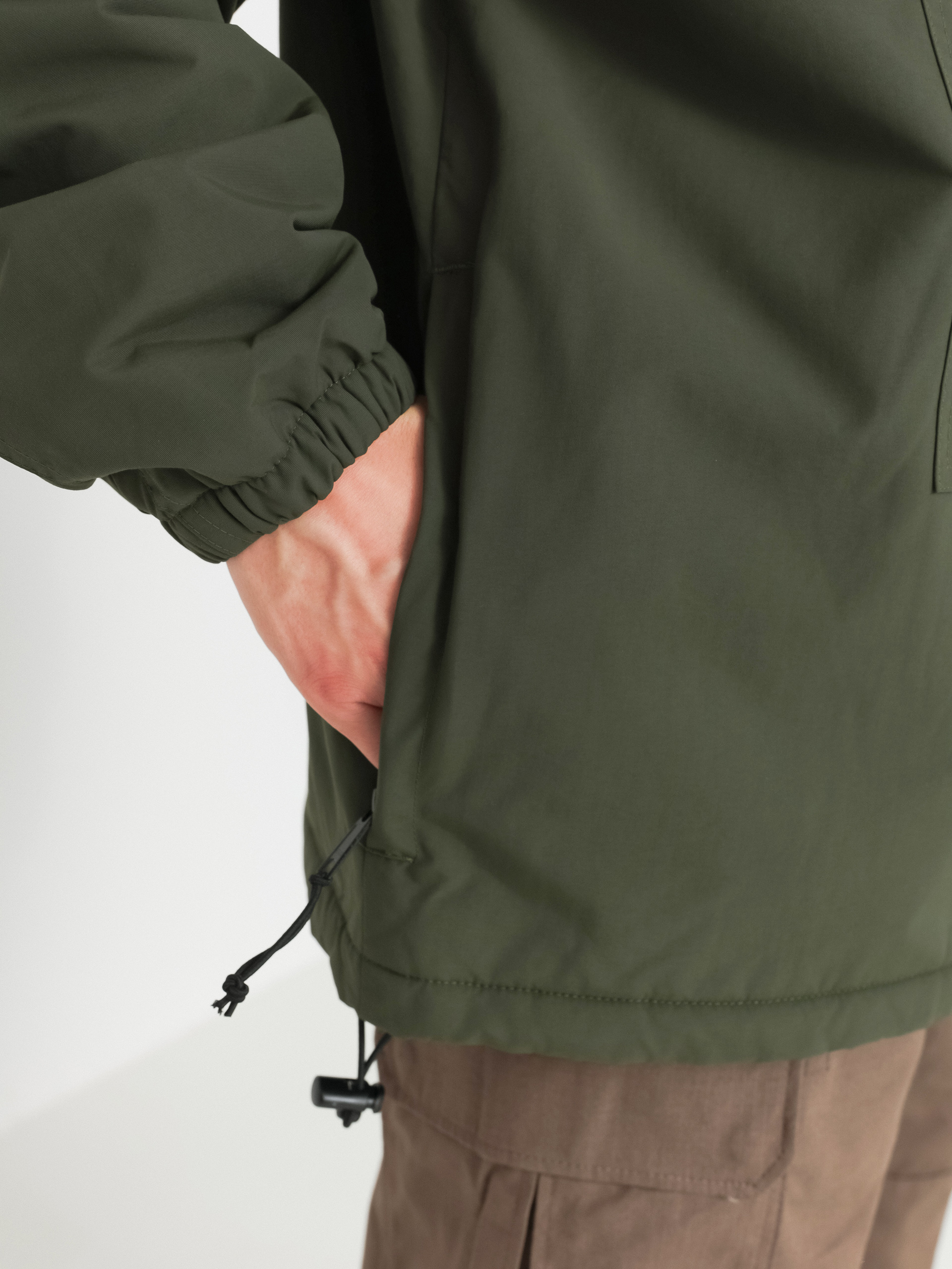Bunda Carhartt WIP Windbreaker Pullover (office green/white)