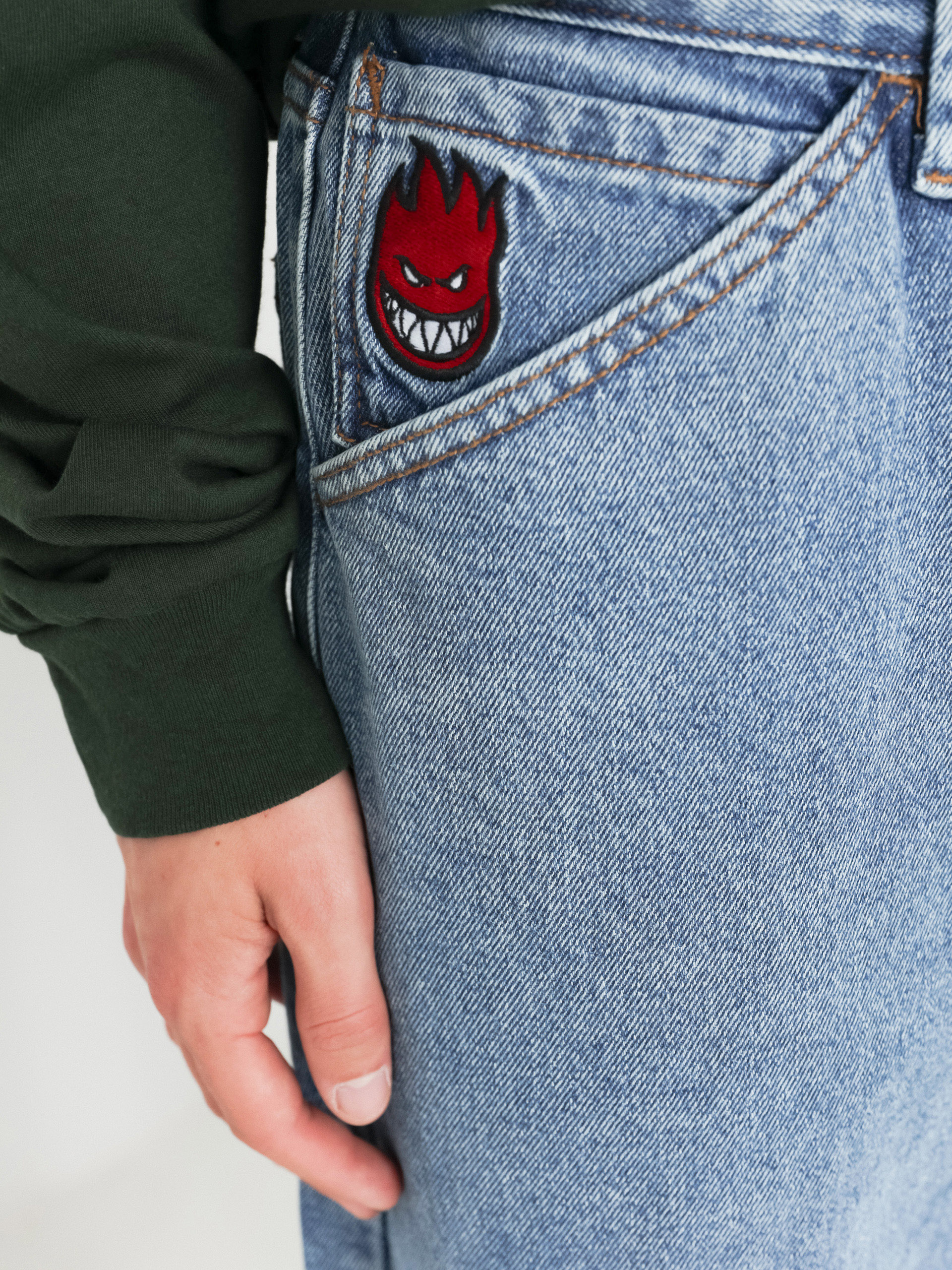 Nohavice Spitfire Big Head Denim (medium stone wash)