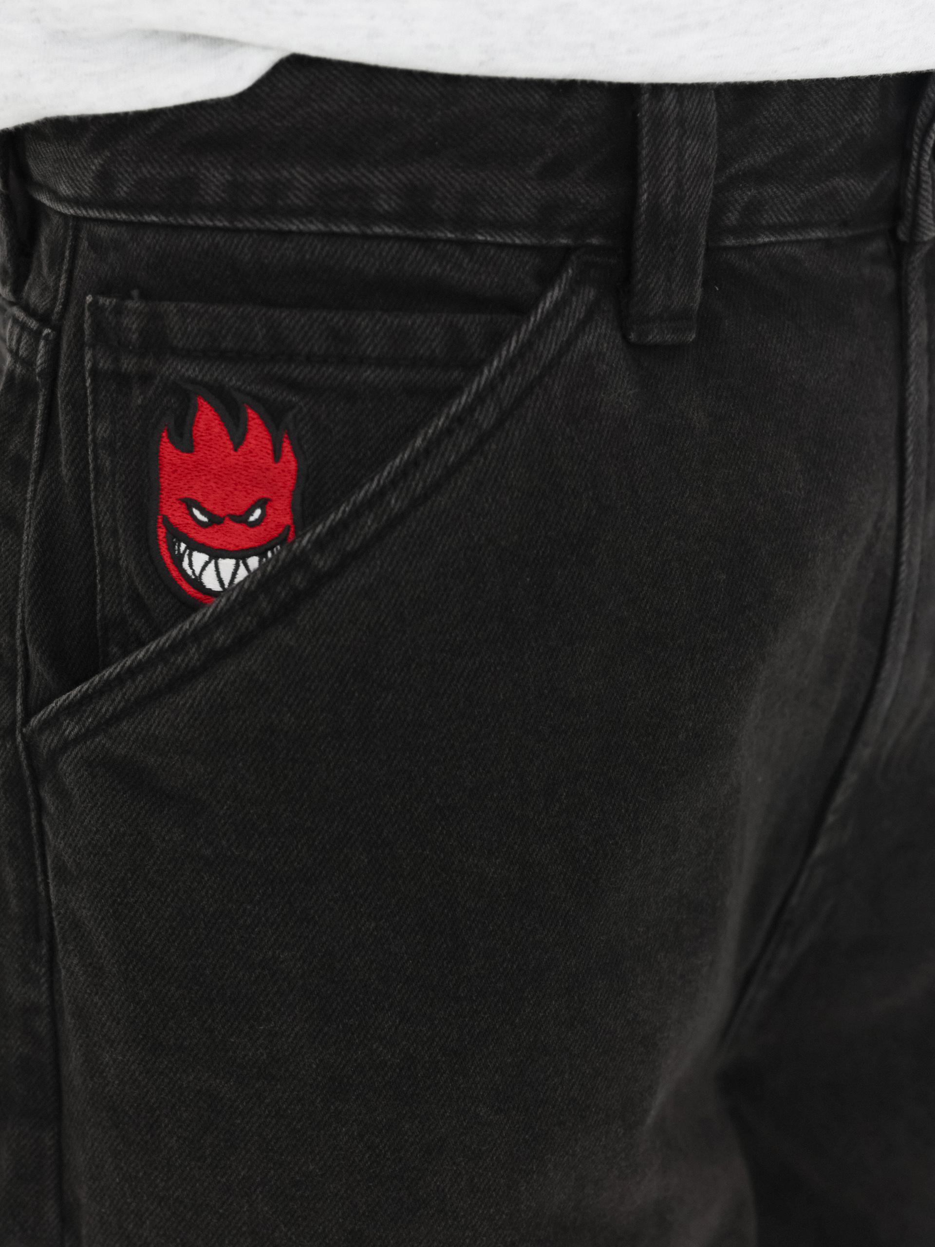 Kraťasy Spitfire Big Head Denim (black)