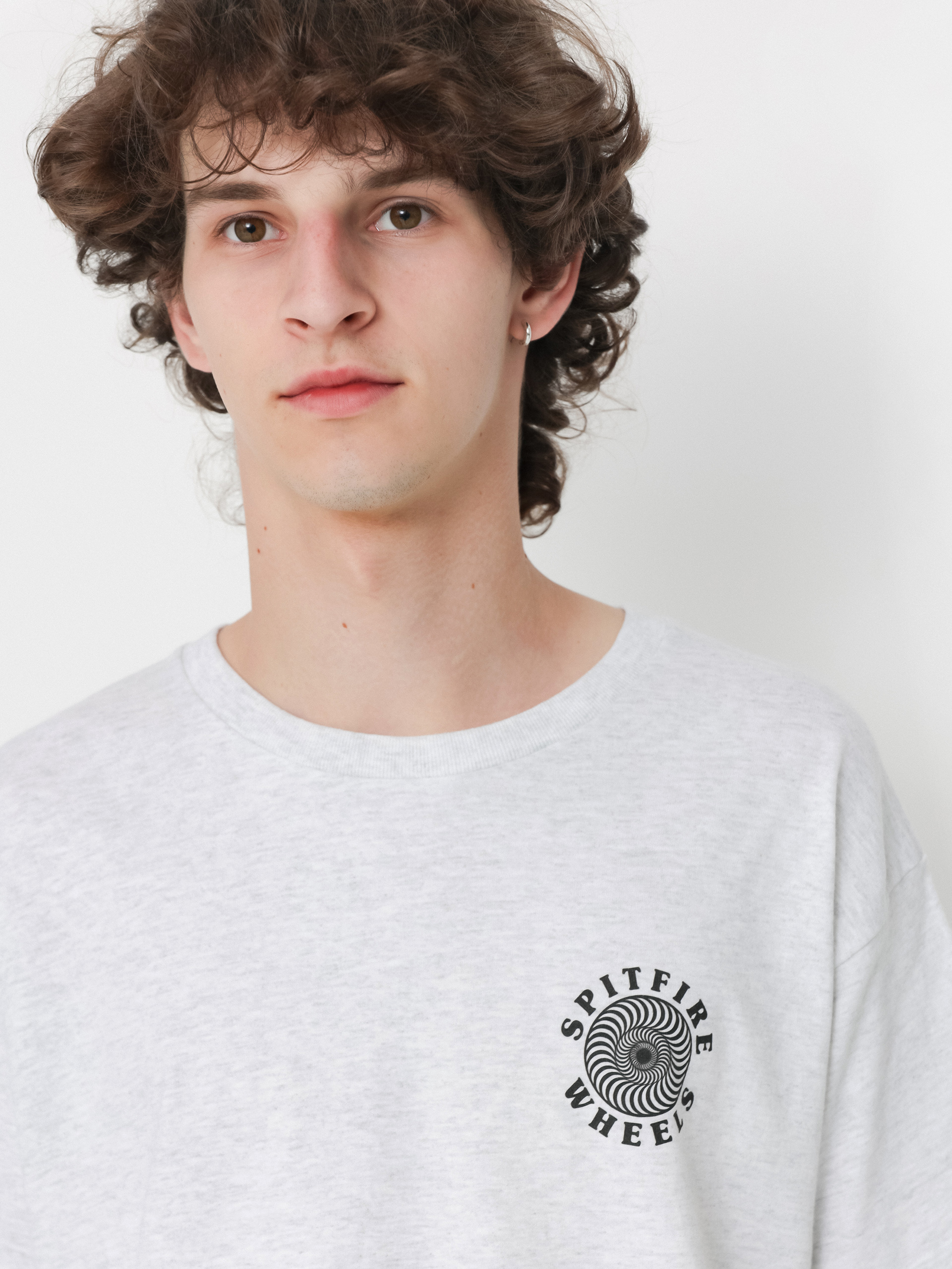 Tričko Spitfire Og Classic Fill (ash heather/black/red)