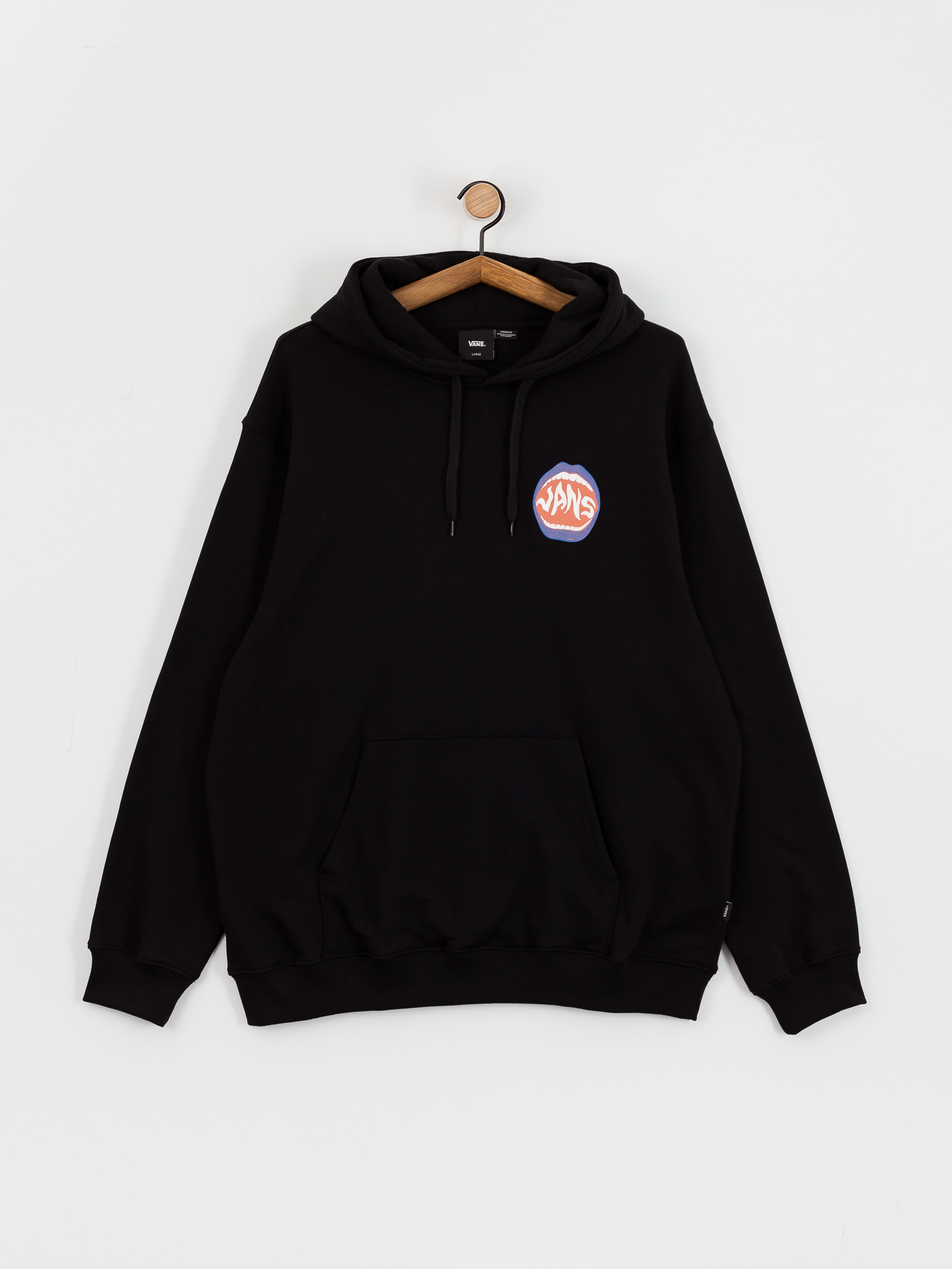 Mikina s kapucňou Vans OG Open Mouth Loose HD (black)