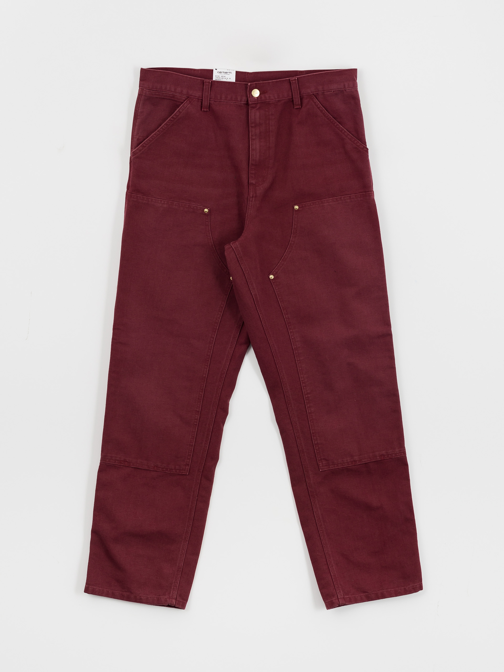 Nohavice Carhartt WIP Double Knee (malbec)