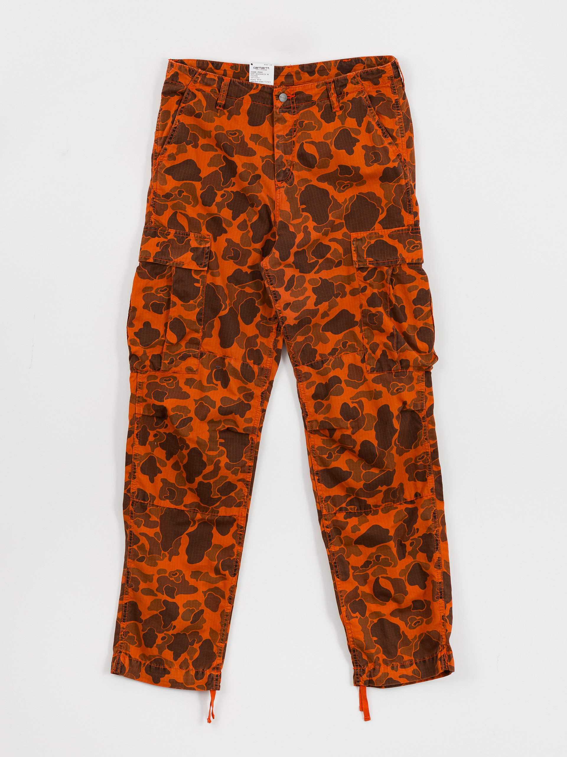 Nohavice Carhartt WIP Duck Cargo (camo duck/green/turmeric)