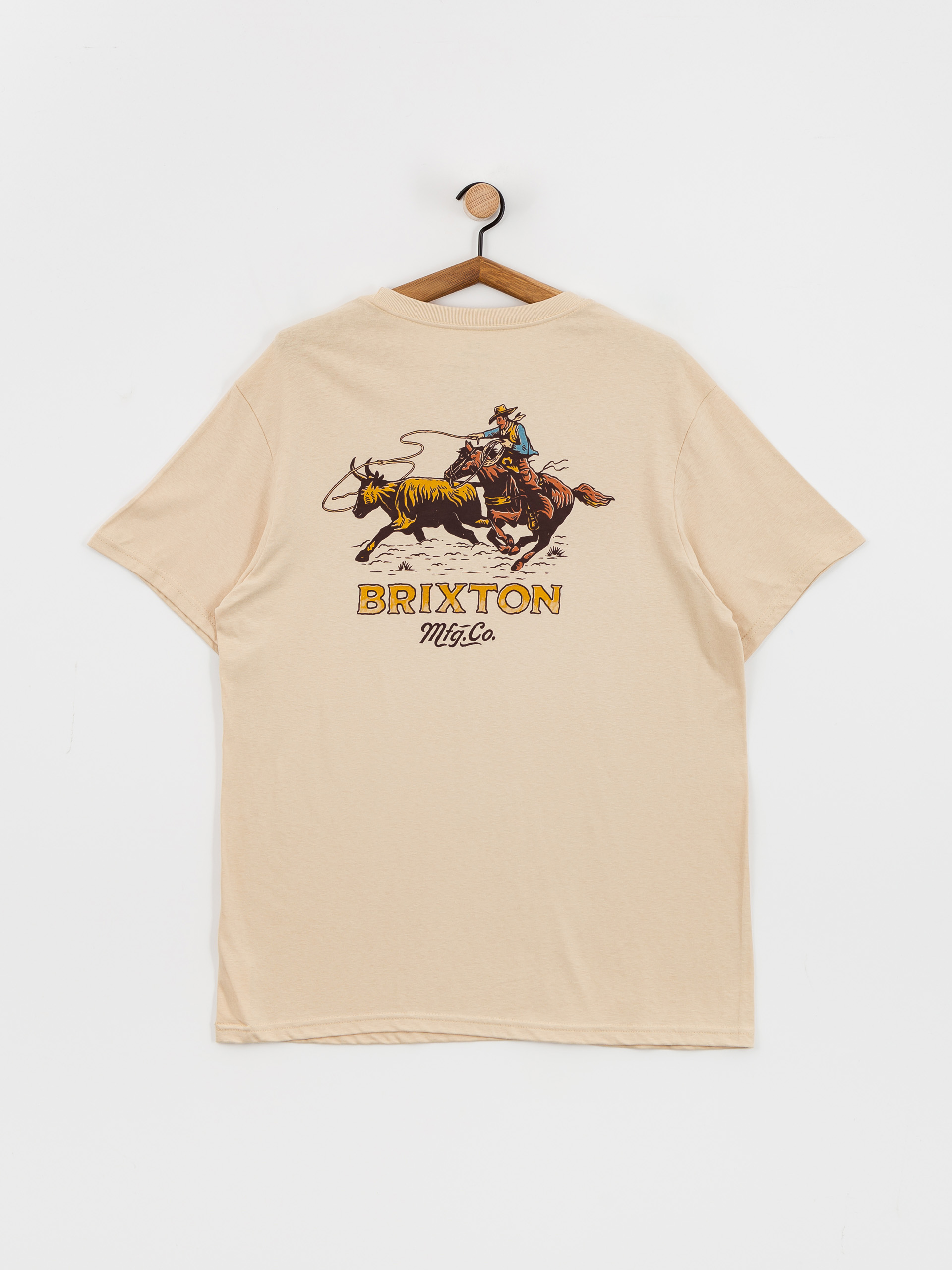 Tričko Brixton Wrangling Stt (cream)