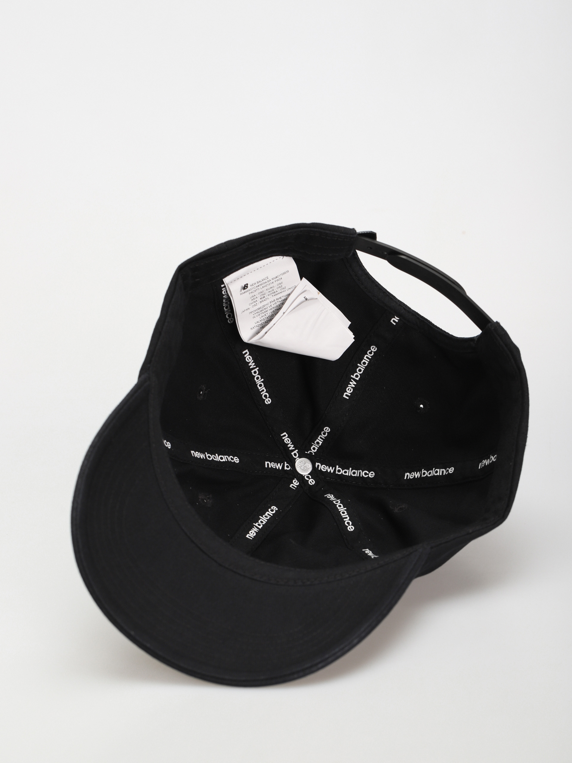 Šiltovka New Balance 6 Panel Block N Snapback (black)