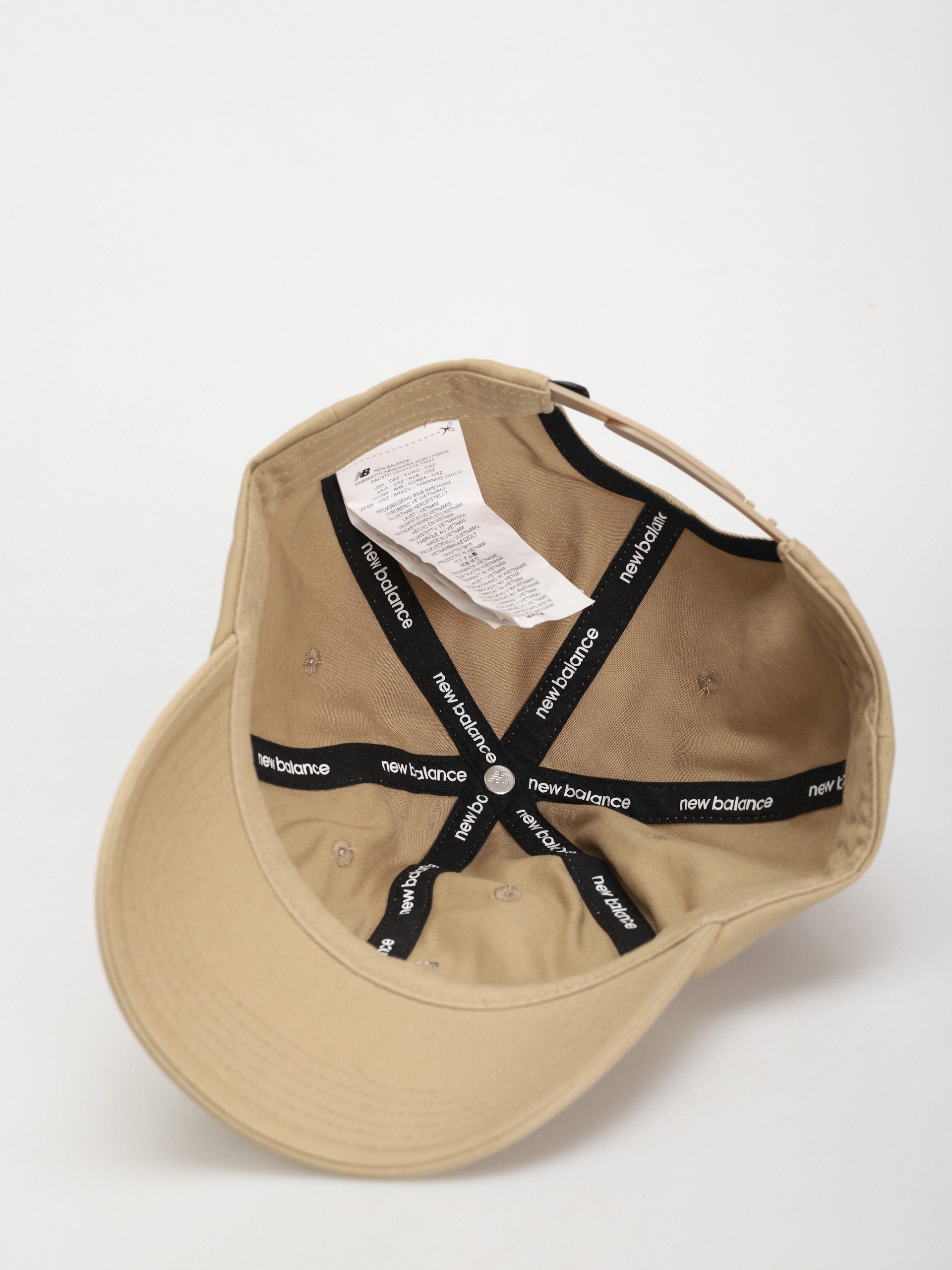 Šiltovka New Balance 6 Panel Block N Snapback (stoneware)