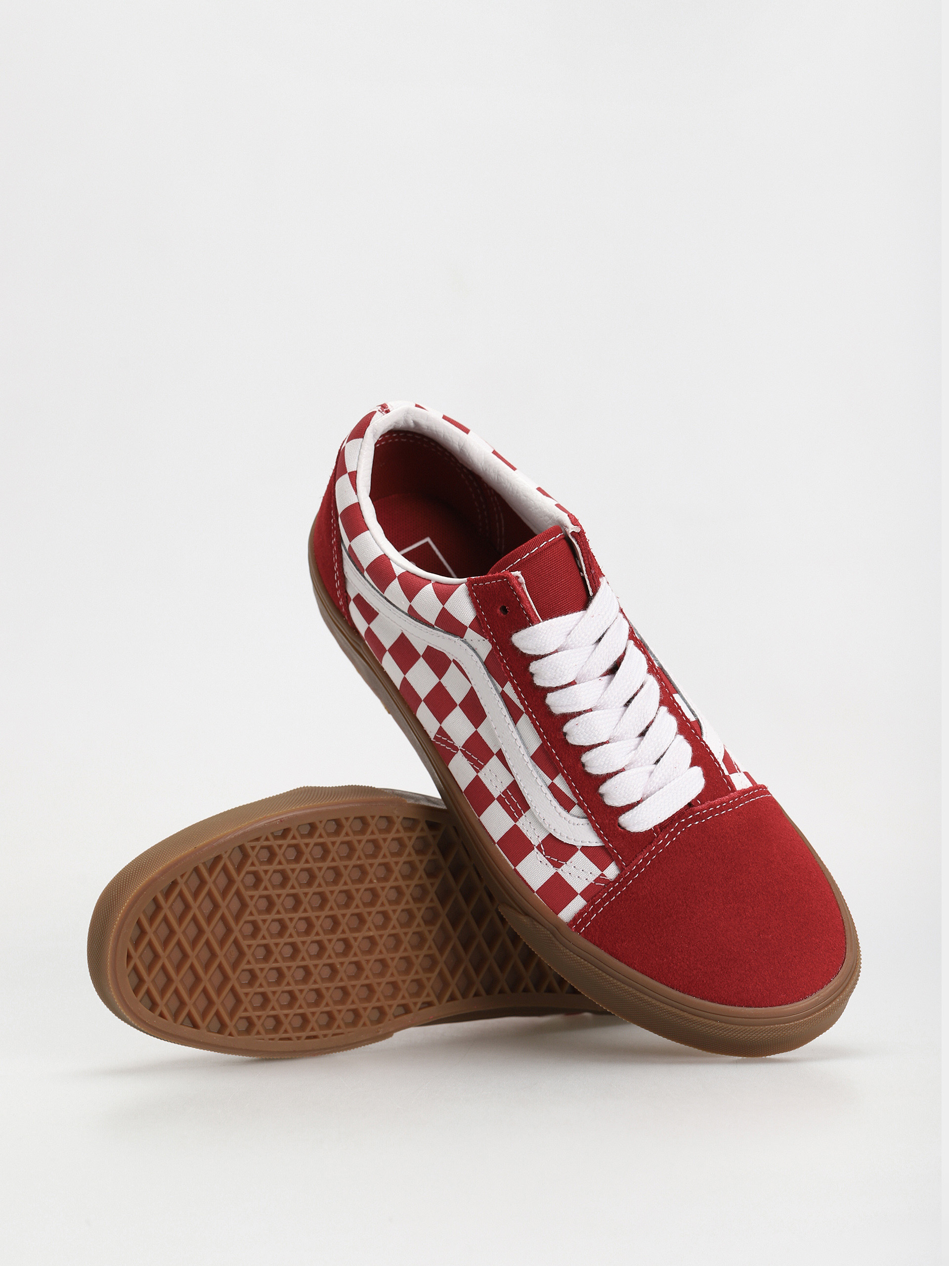 Topánky Vans Old Skool (fat lace checker red)