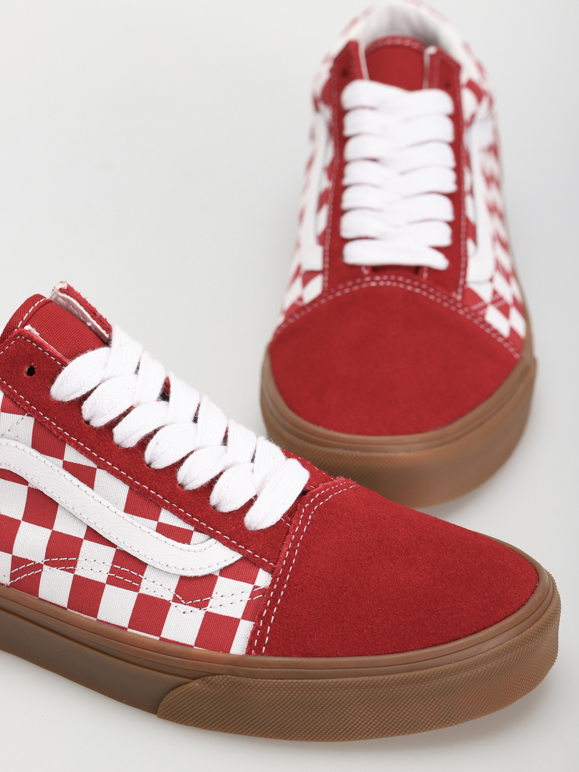 Topánky Vans Old Skool (fat lace checker red)