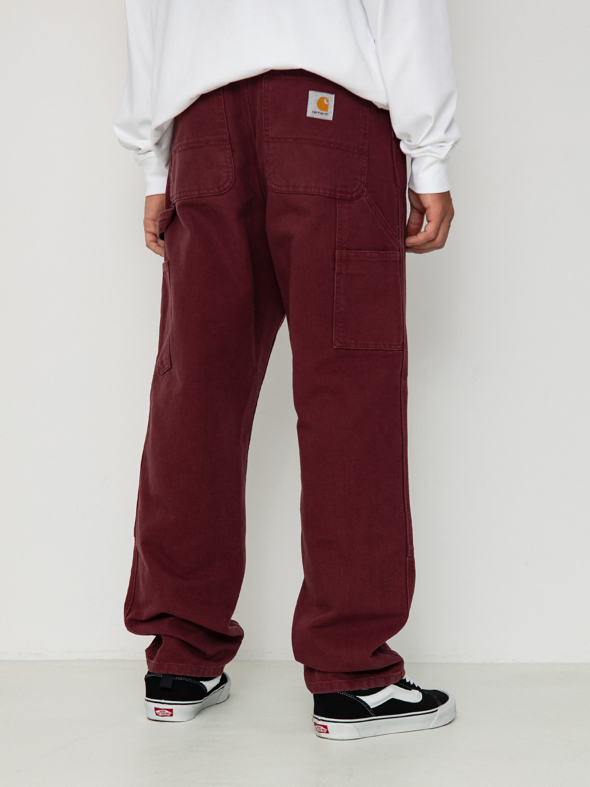 Nohavice Carhartt WIP Double Knee (malbec)