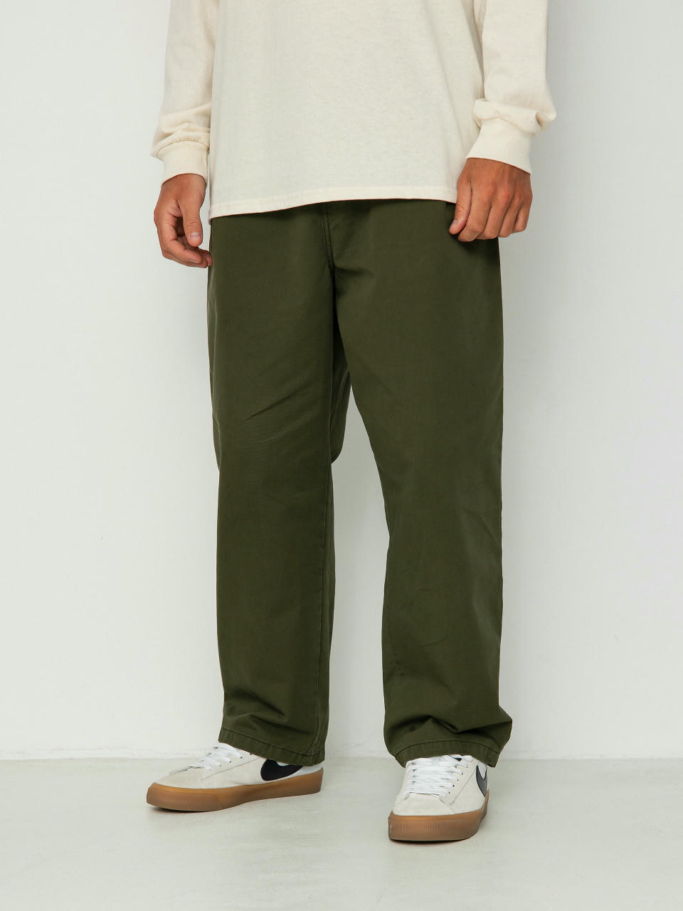 Nohavice Carhartt WIP Merrick (office green)