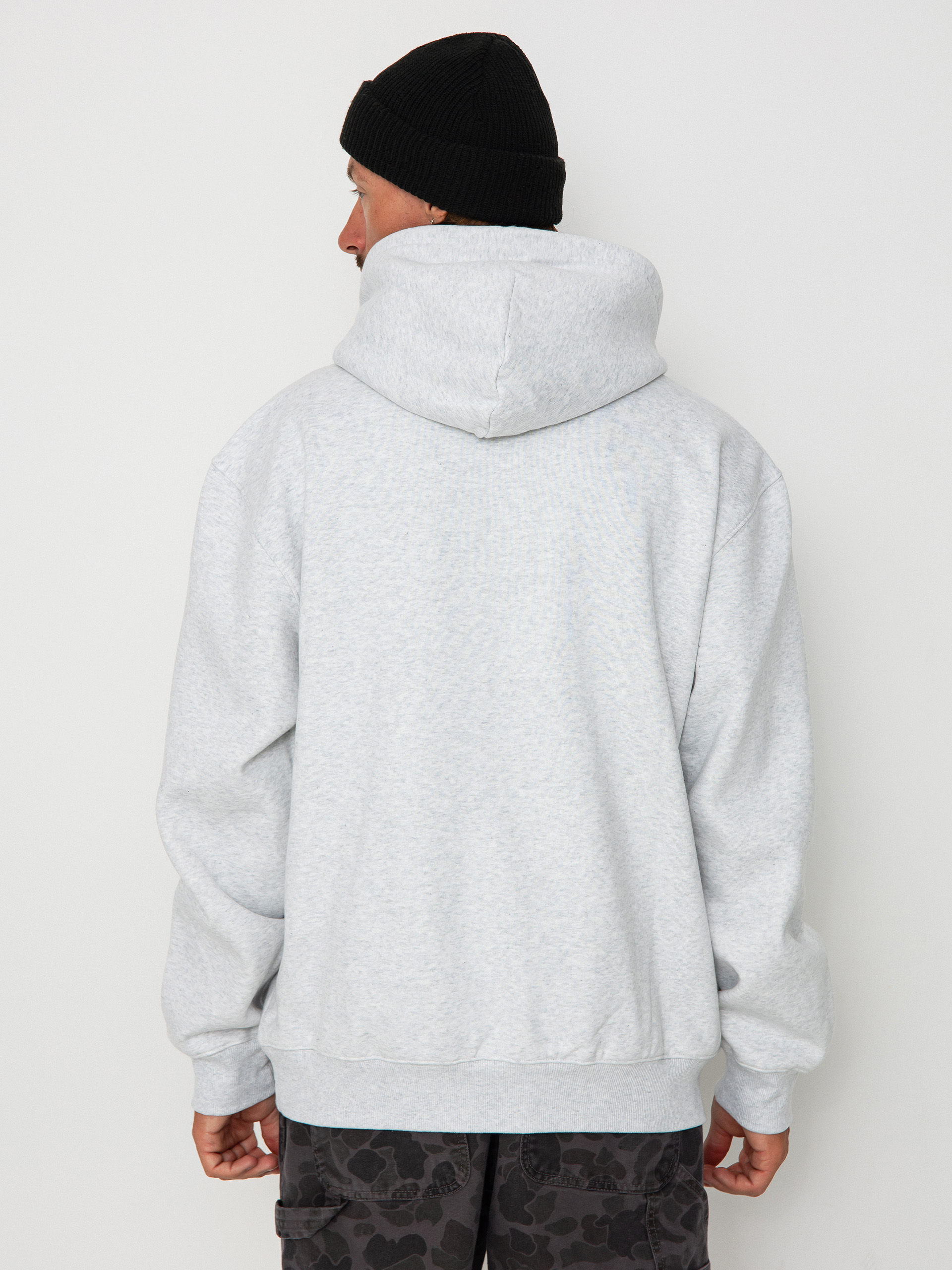 Mikina s kapucňou Carhartt WIP Carhartt HD (ash heather/duck blue)