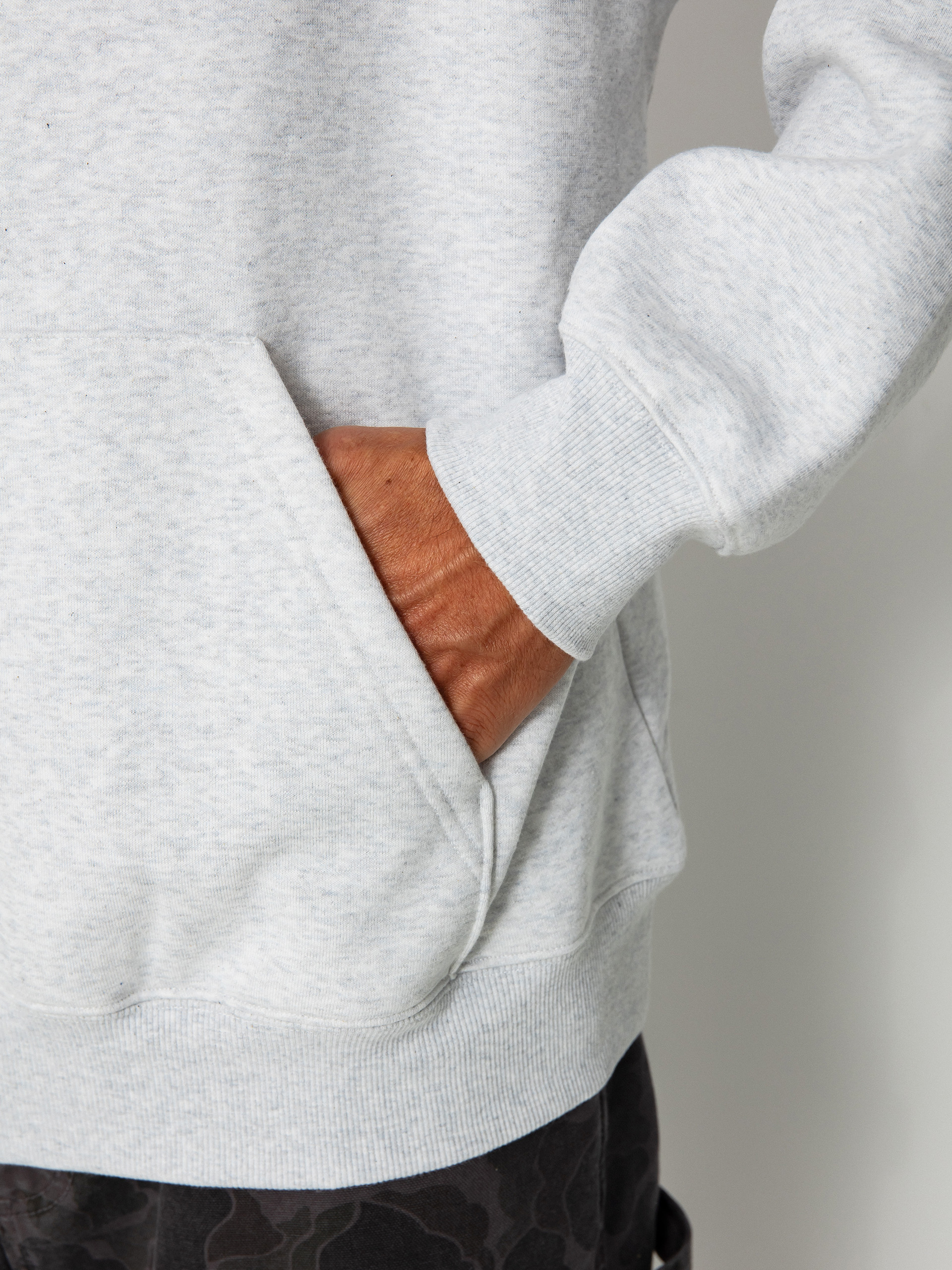 Mikina s kapucňou Carhartt WIP Carhartt HD (ash heather/duck blue)