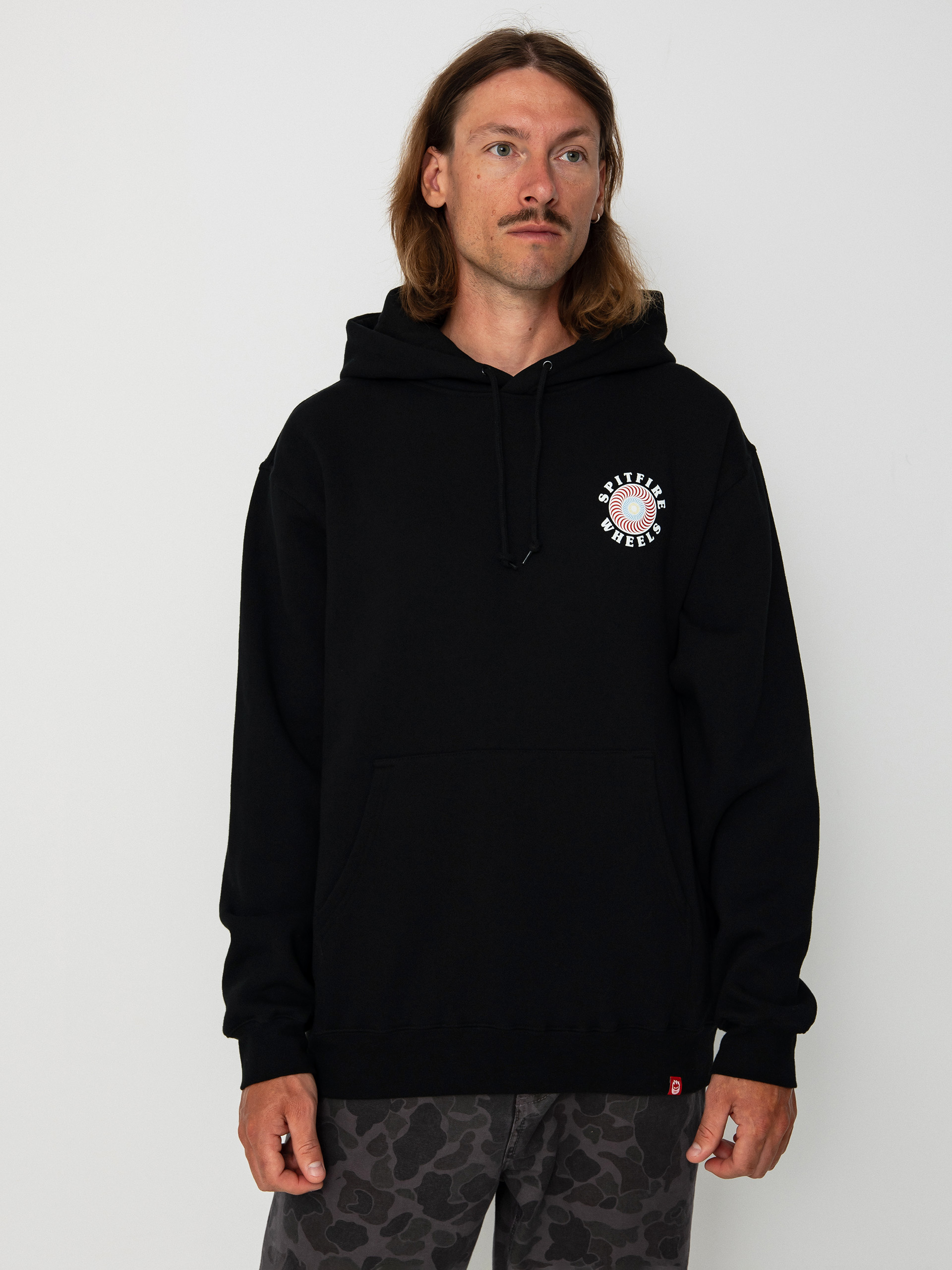 Mikina s kapucňou Spitfire Og Classic Fill HD (black/multi)