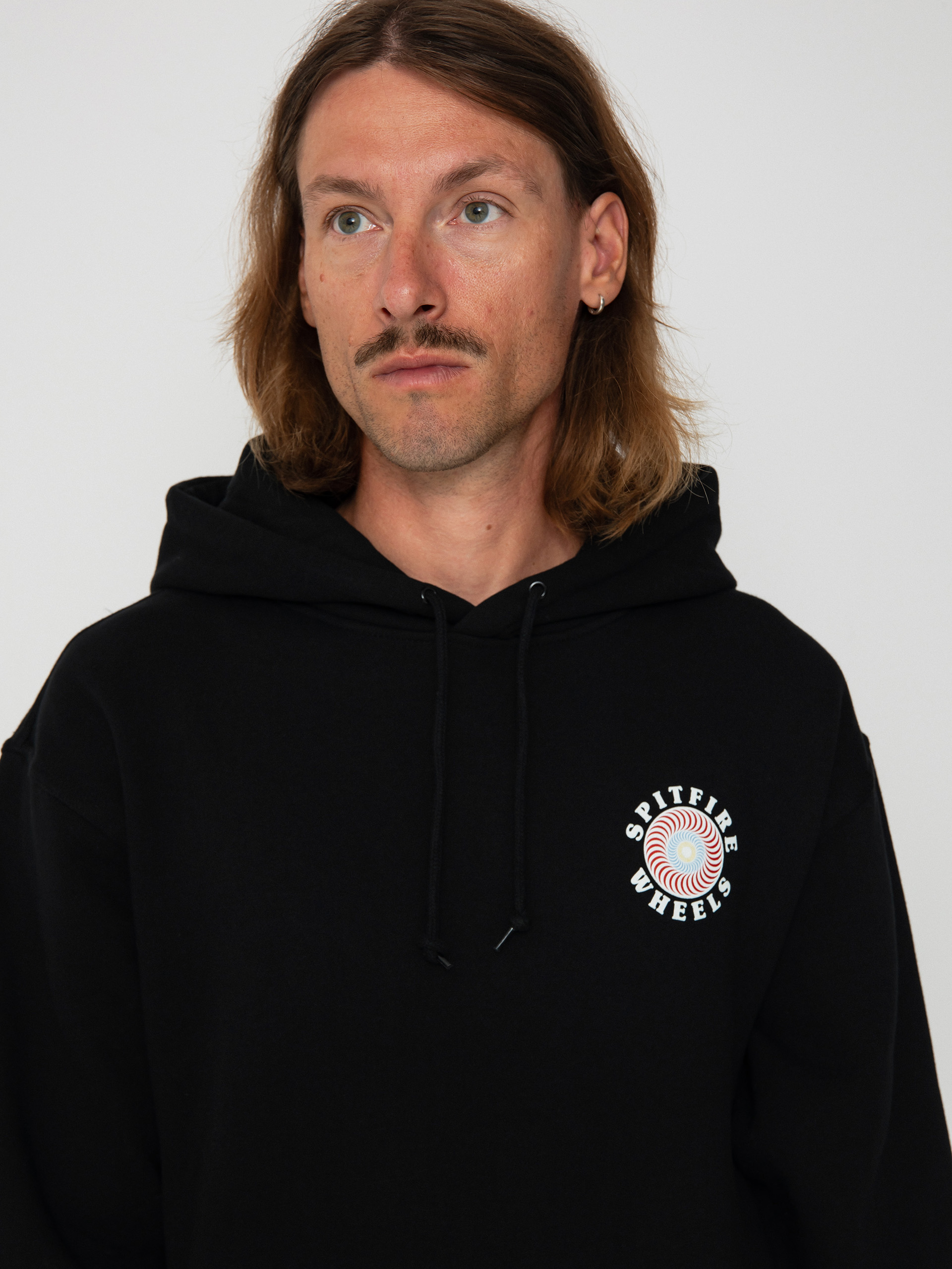 Mikina s kapucňou Spitfire Og Classic Fill HD (black/multi)