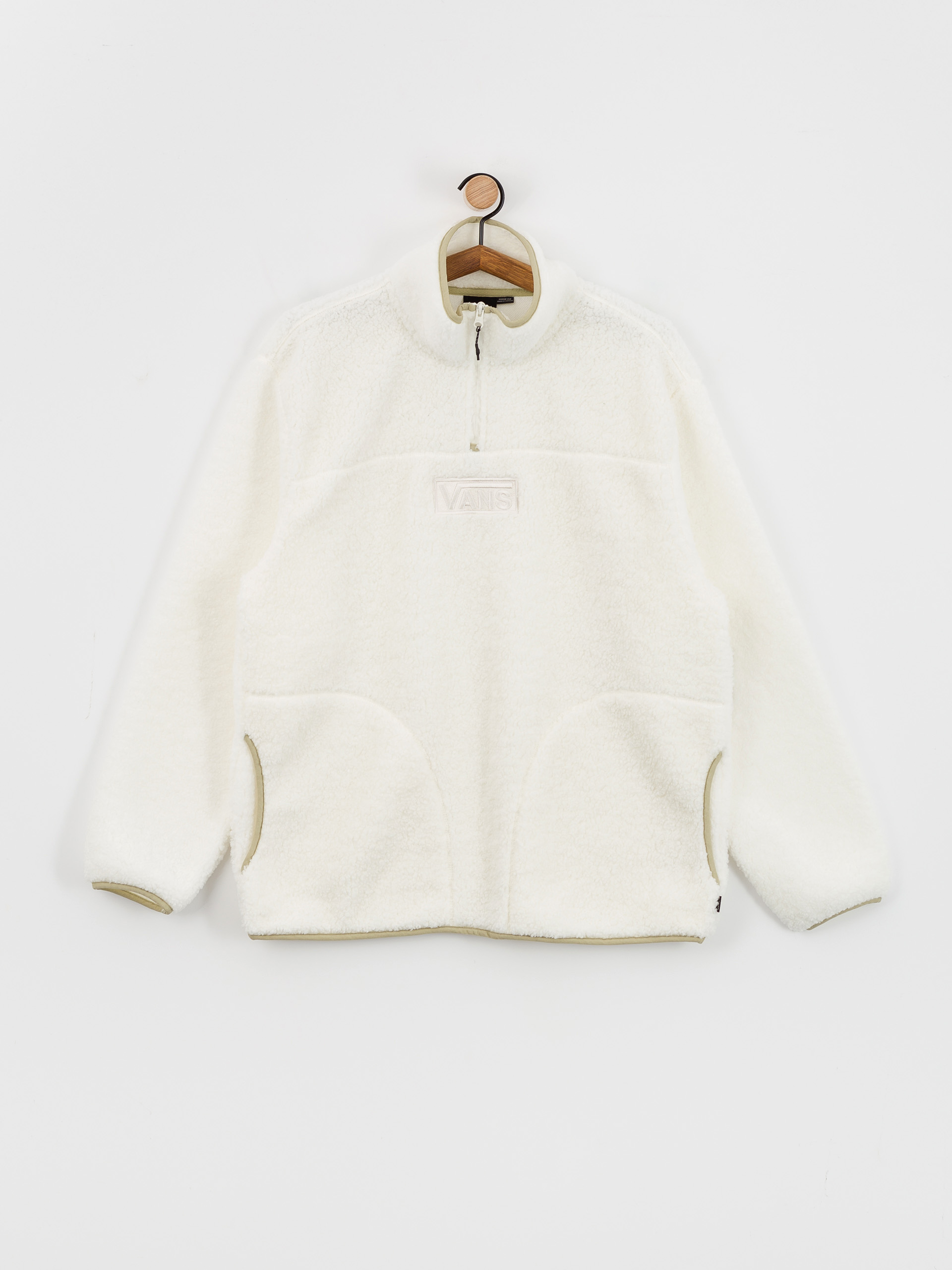 Pánsky Flísová mikina Vans Vans Boxed Sherpa Qzip (marshmallow)