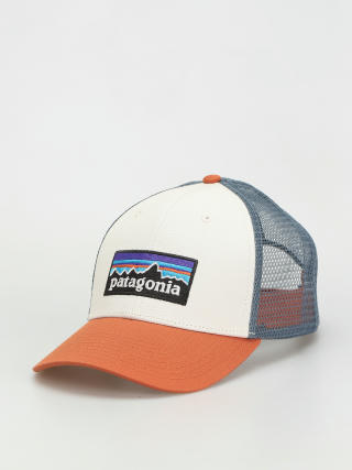 Šiltovka Patagonia P 6 Logo LoPro Trucker (white w/redtail rust)