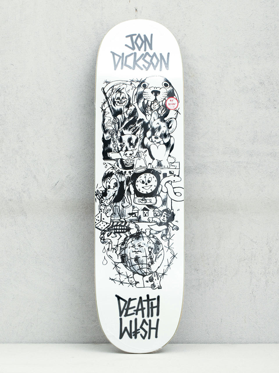 Doska Deathwish Jd Ascending (white/black)