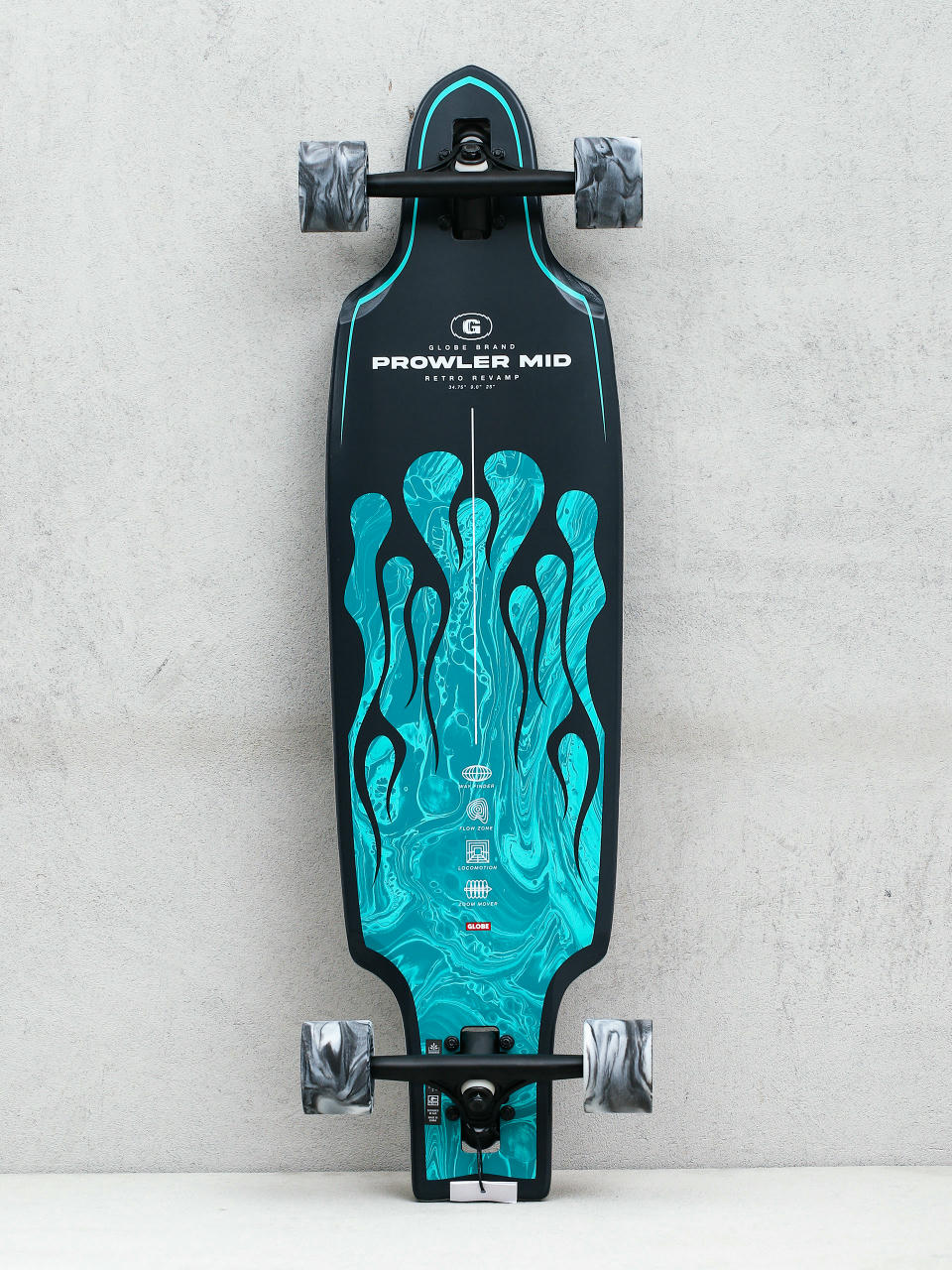 Longboard Globe Prowler Mid (green flames)