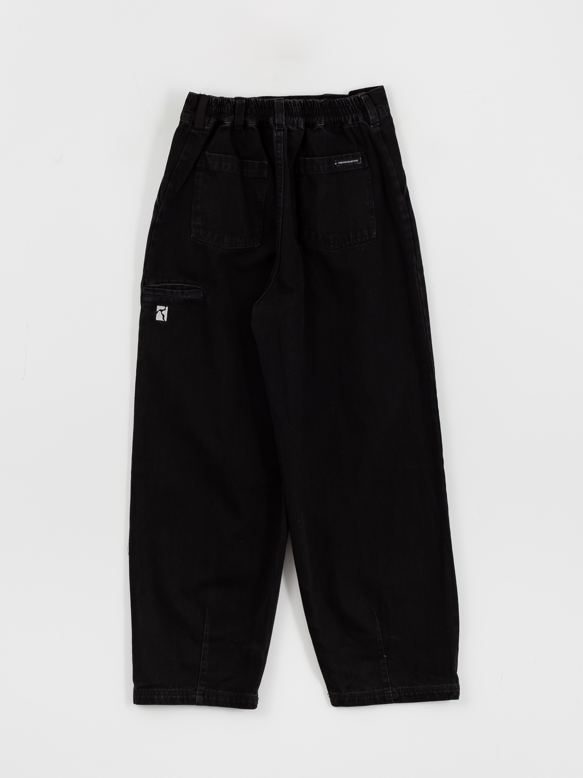 Nohavice Poetic Collective Ballon (black denim wash)