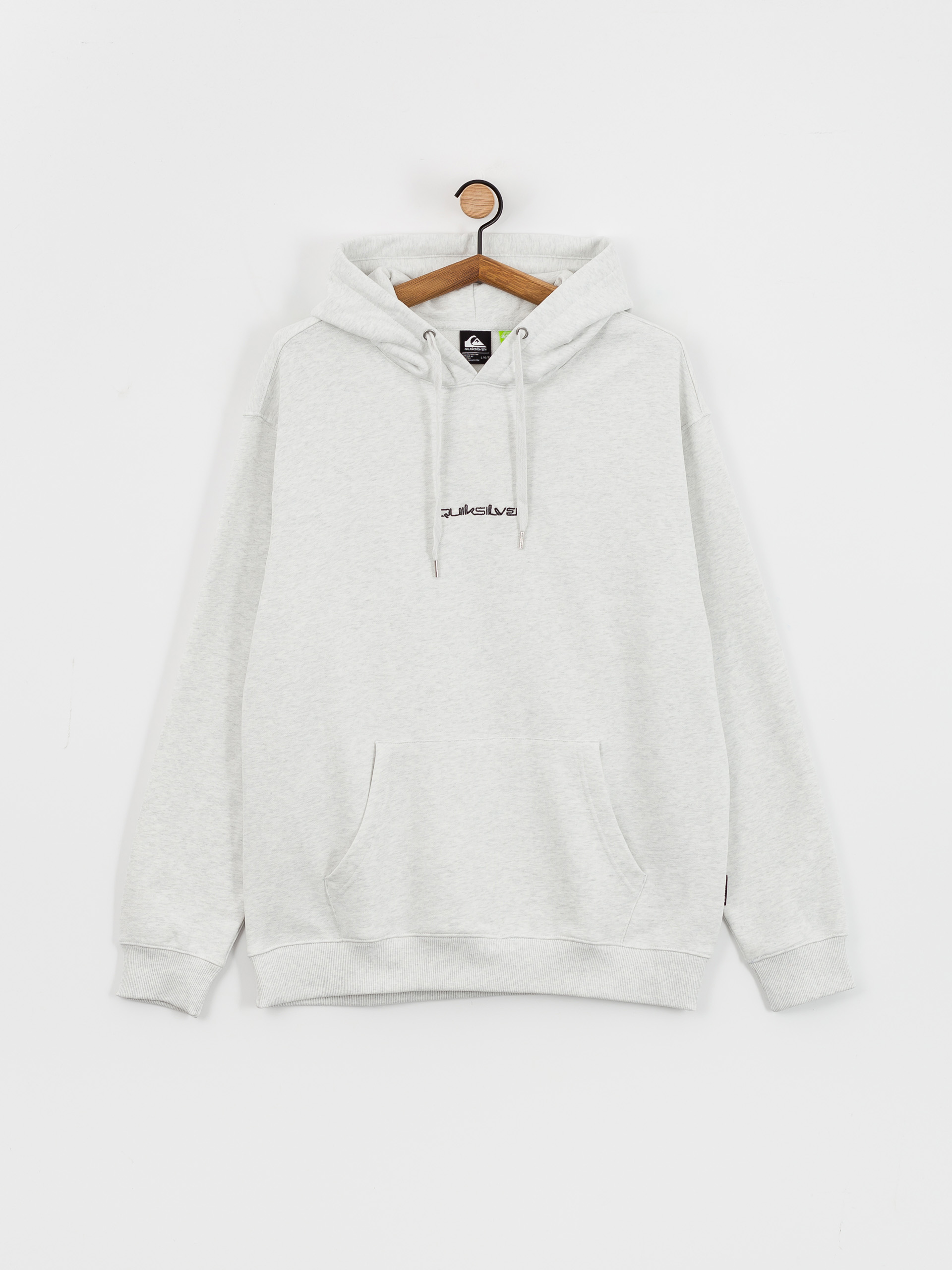 Mikina s kapucňou Quiksilver Dna Omni Logo HD (white marble heather)