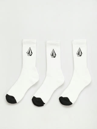 Ponožky Volcom Full Stone Sock 3Pk (white)