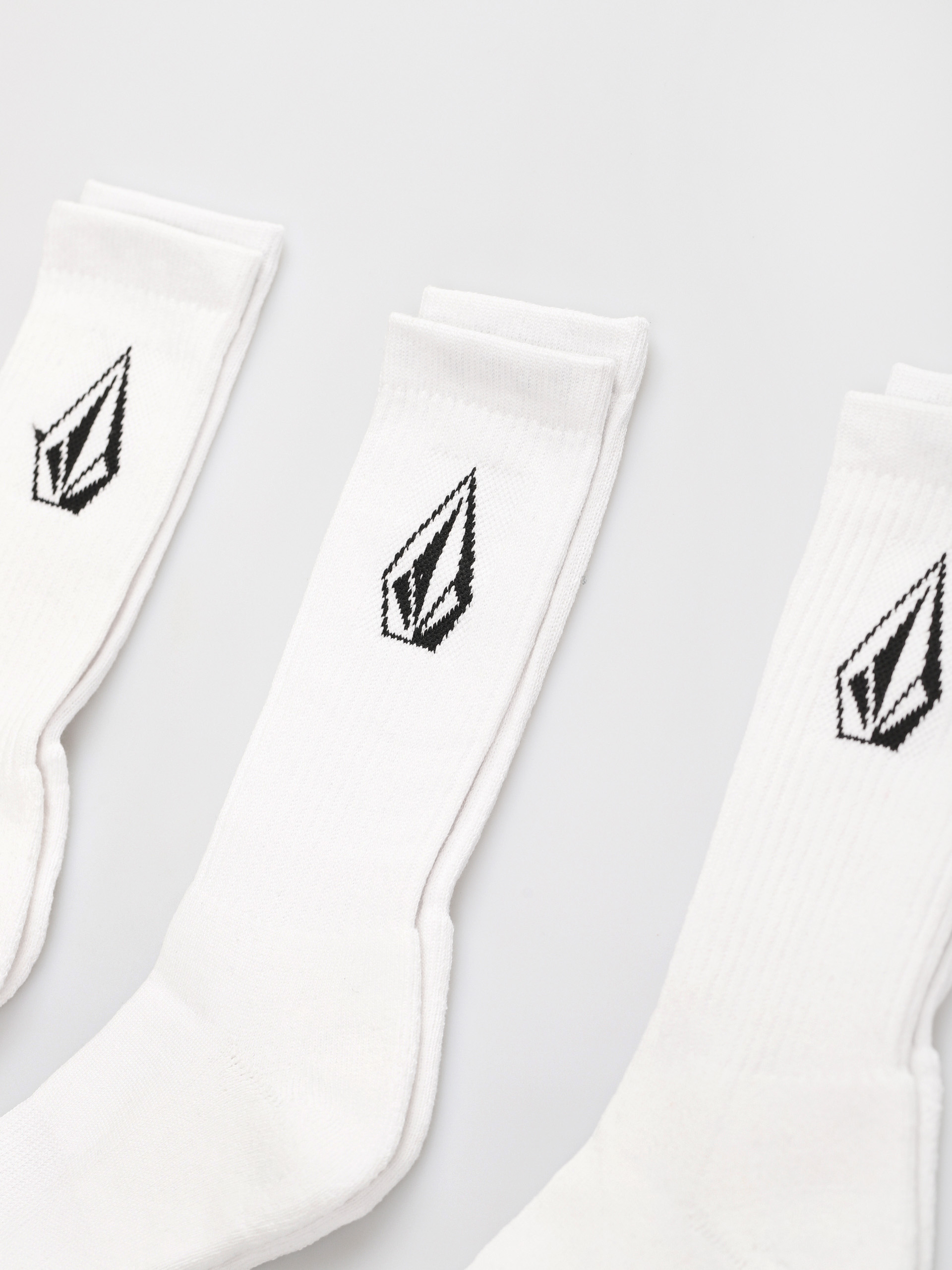 Ponožky Volcom Full Stone Sock 3Pk (white)