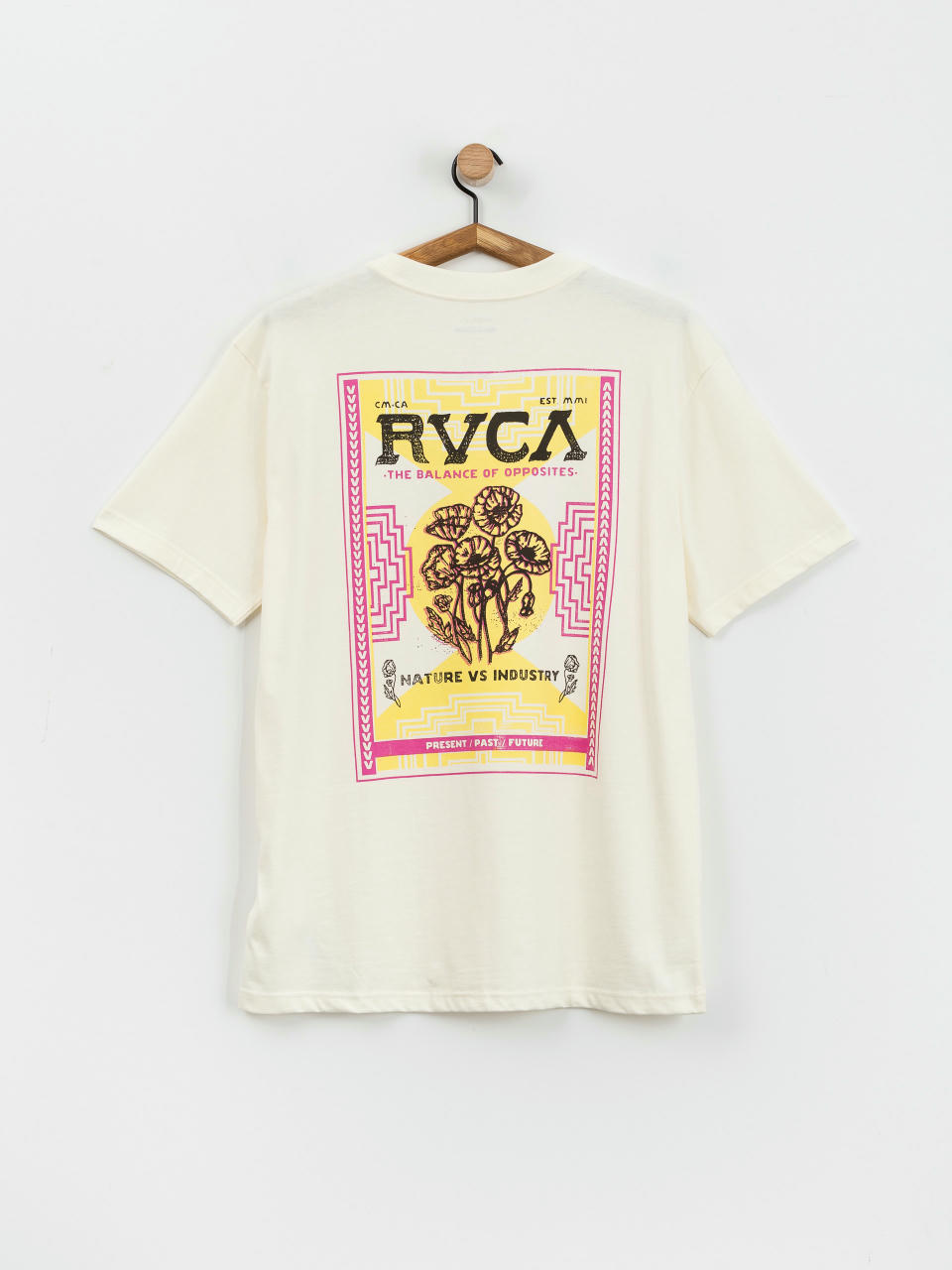 Tričko RVCA Poppies (antique white)