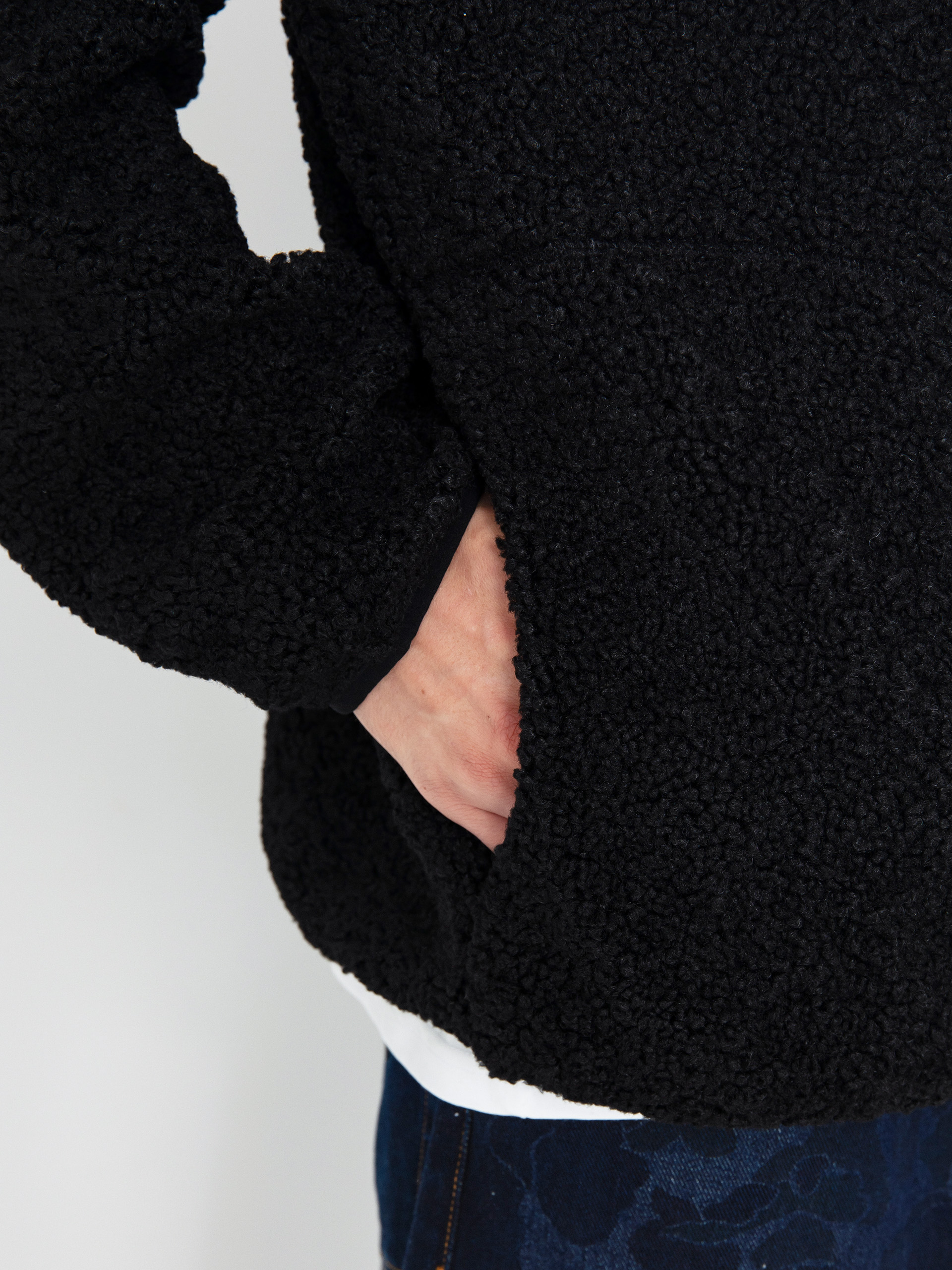 Pánsky Flísová mikina Vans Vans Boxed Sherpa Qzip (black)